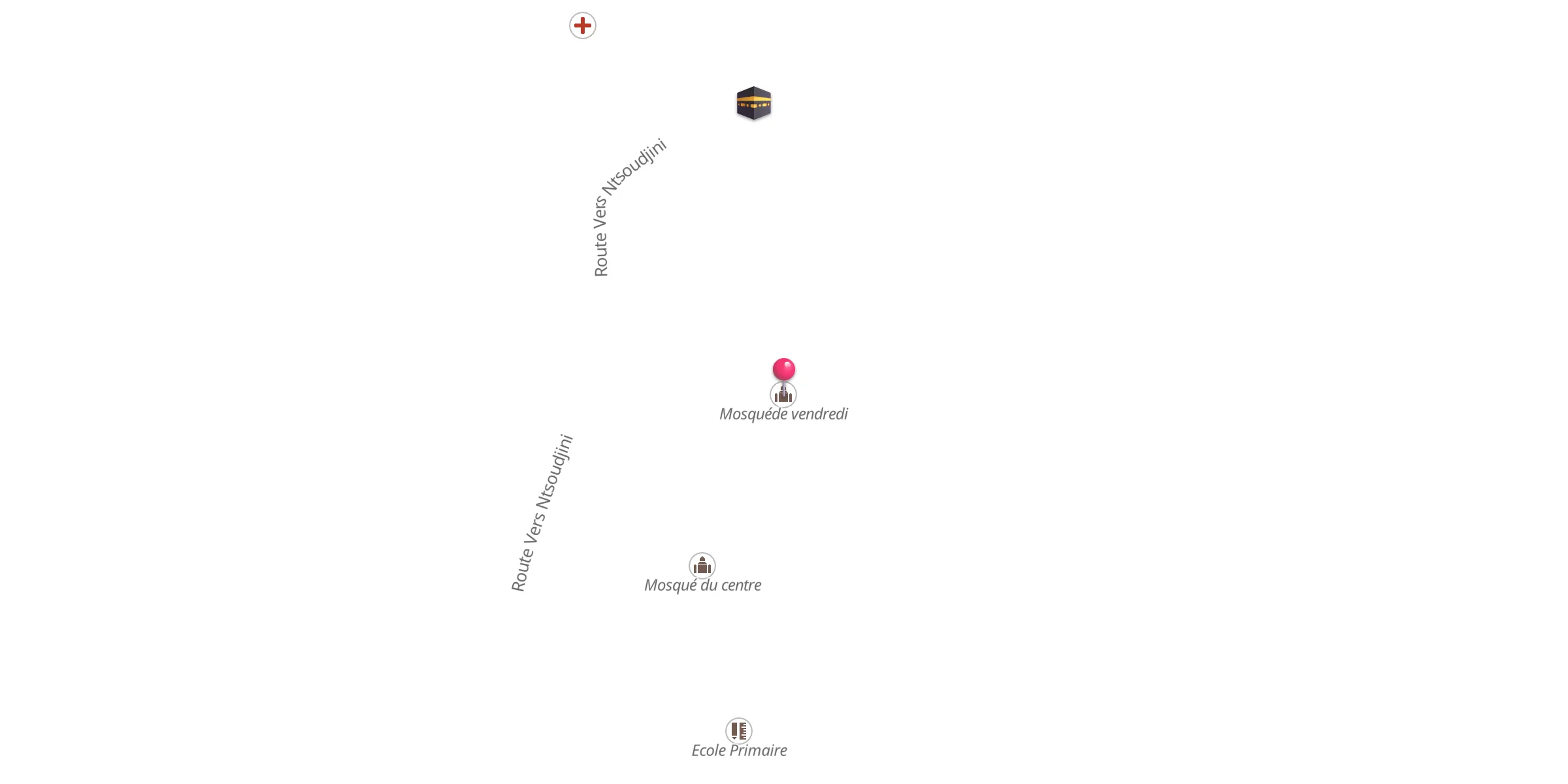 Carte de localisation : Mosquéde vendredi