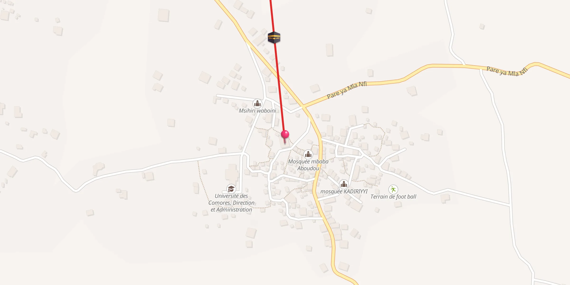 Carte de localisation : Masdjid de vendredi مسجد الجمعة