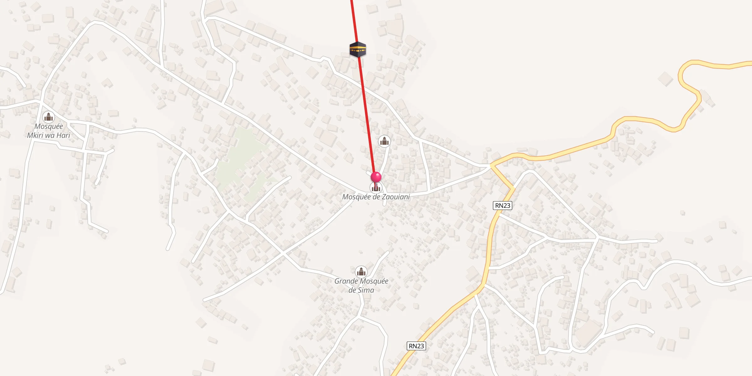 Carte de localisation : مسجد زوياني