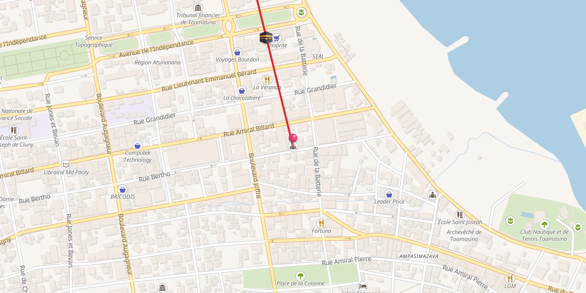 Carte de localisation : Mosquée