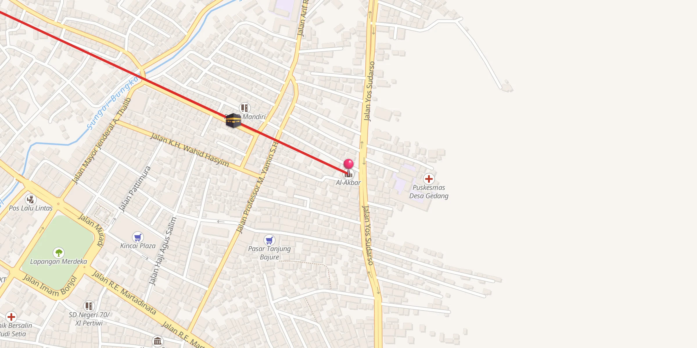 Carte de localisation : Al-Akbar