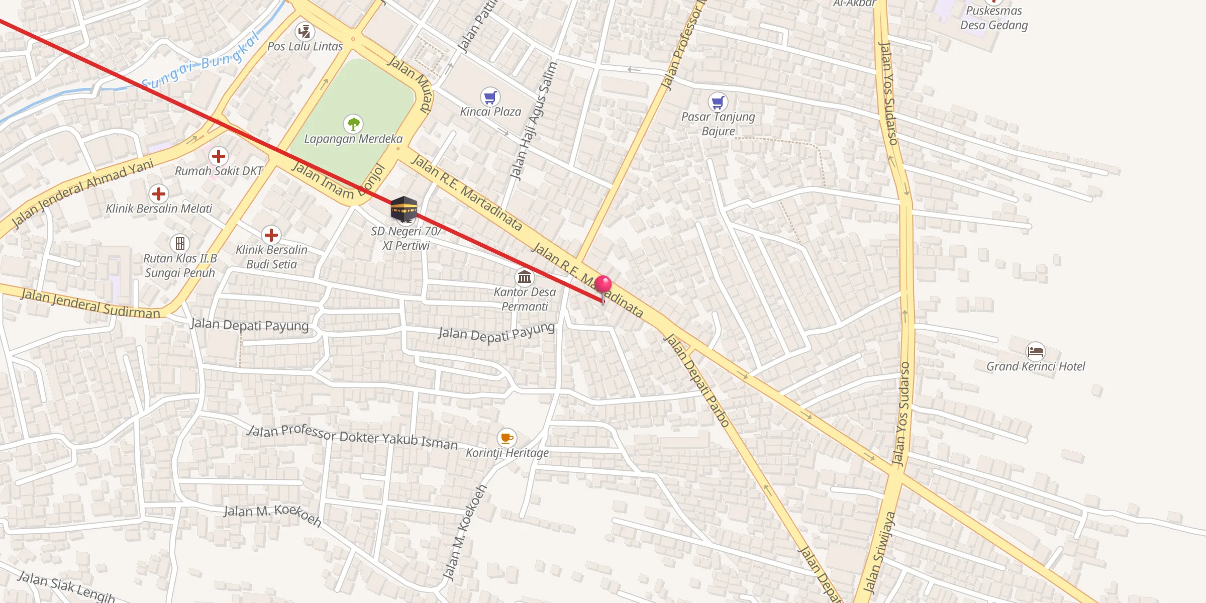 Carte de localisation : Masjid Baiturrahim