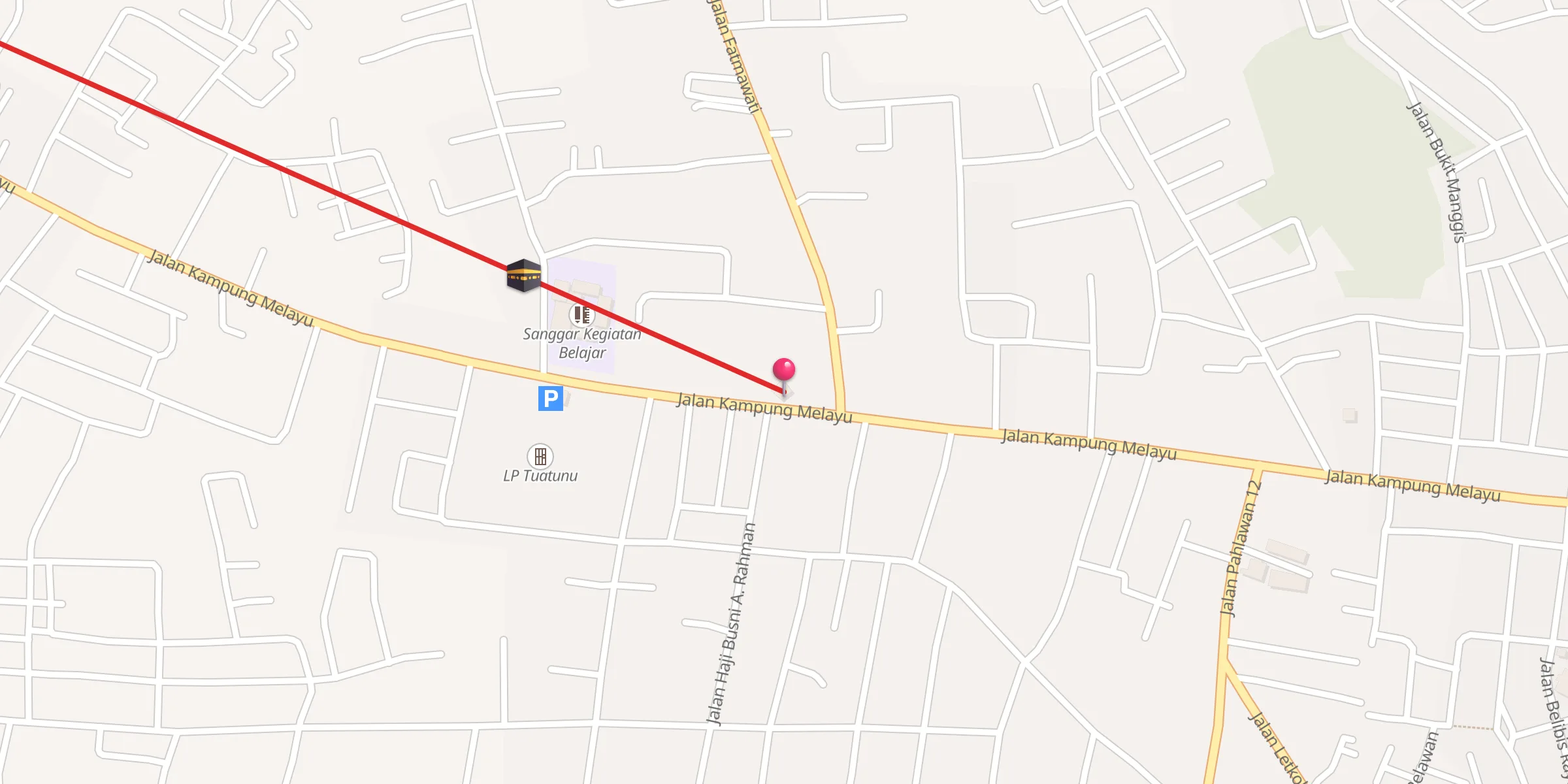 Carte de localisation : Masjid AL Hidayah