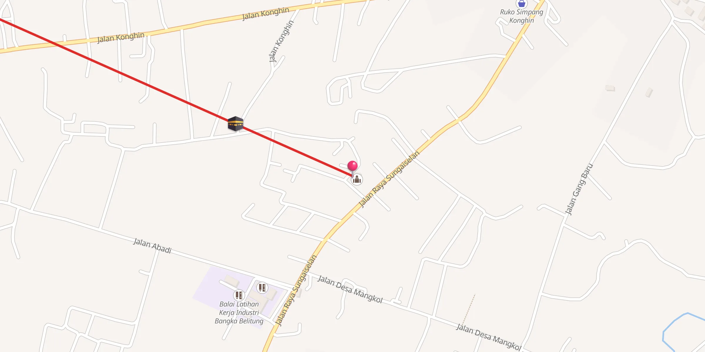 Carte de localisation : Masjid Nur Kartini