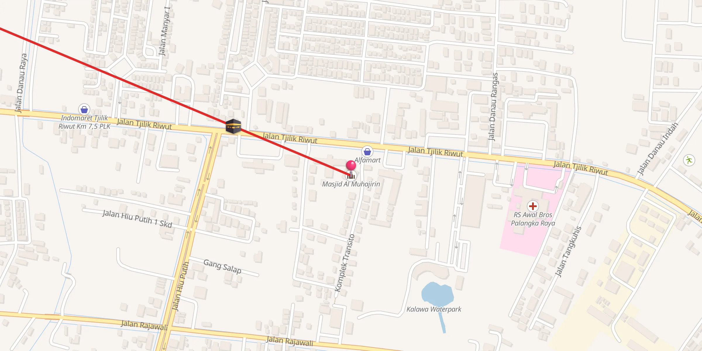 Carte de localisation : Masjid Al Muhajirin