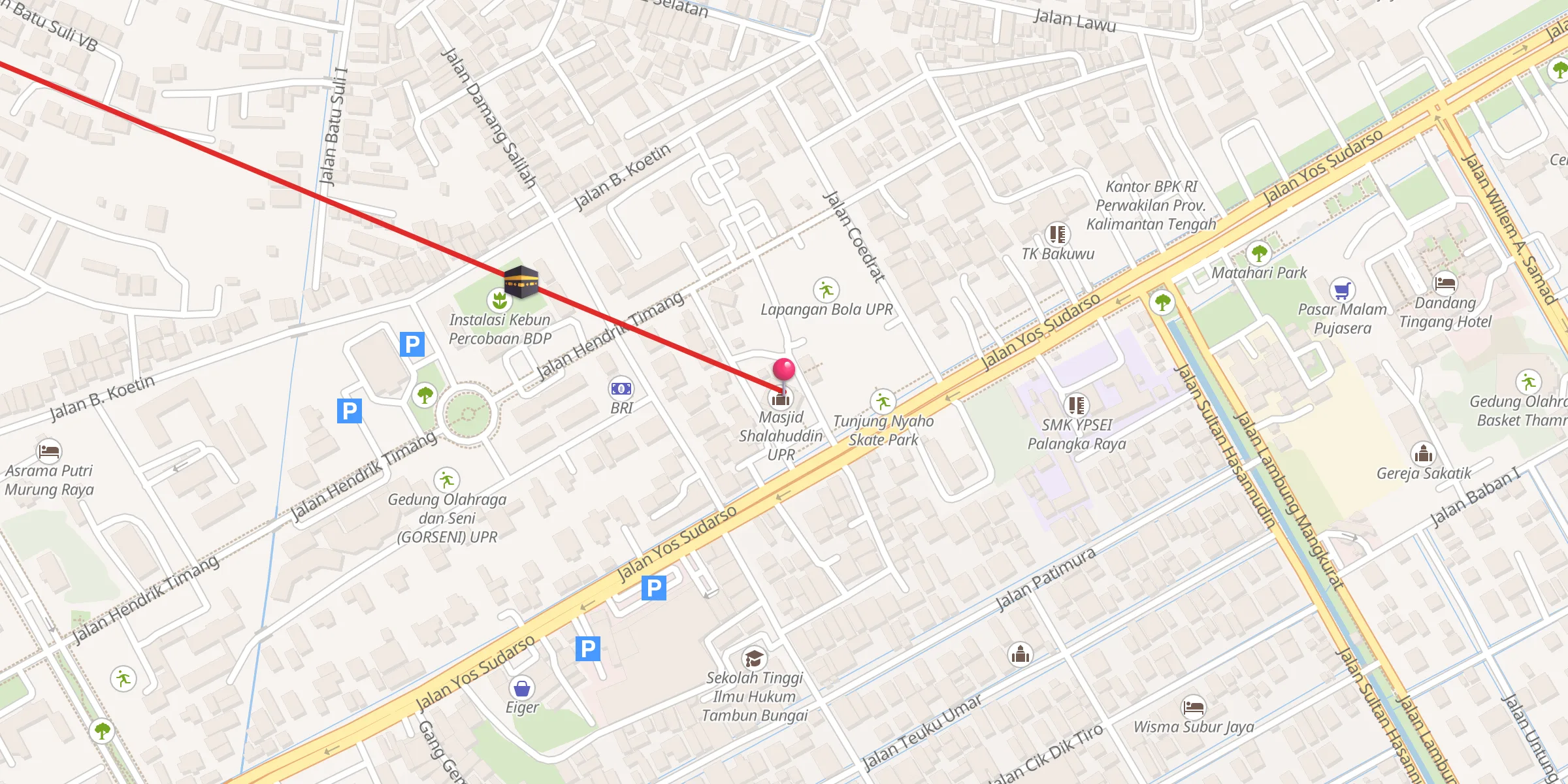 Carte de localisation : Masjid Shalahuddin UPR
