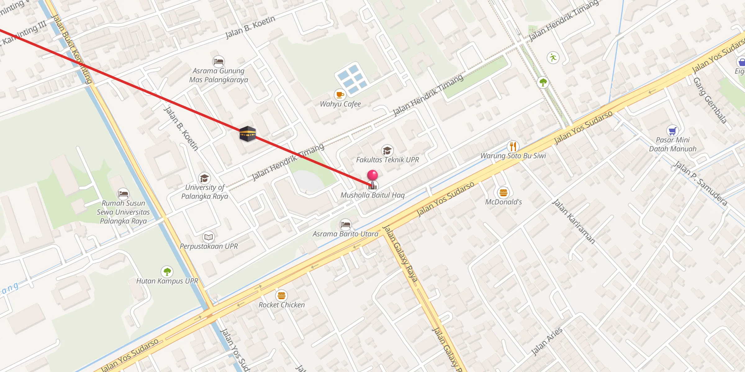 Carte de localisation : Musholla Baitul Haq