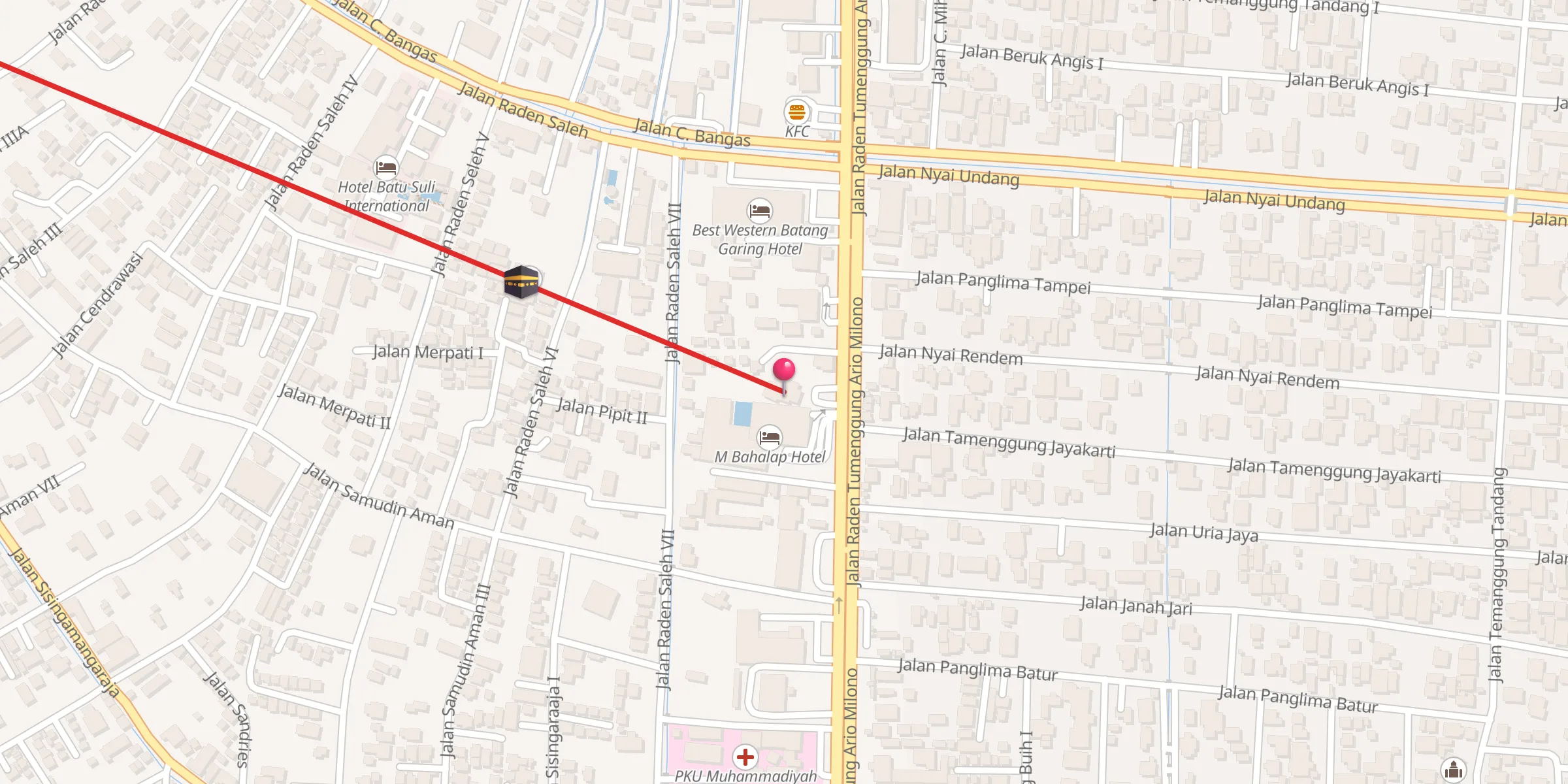 Carte de localisation : Al-Muhibbin Mosque