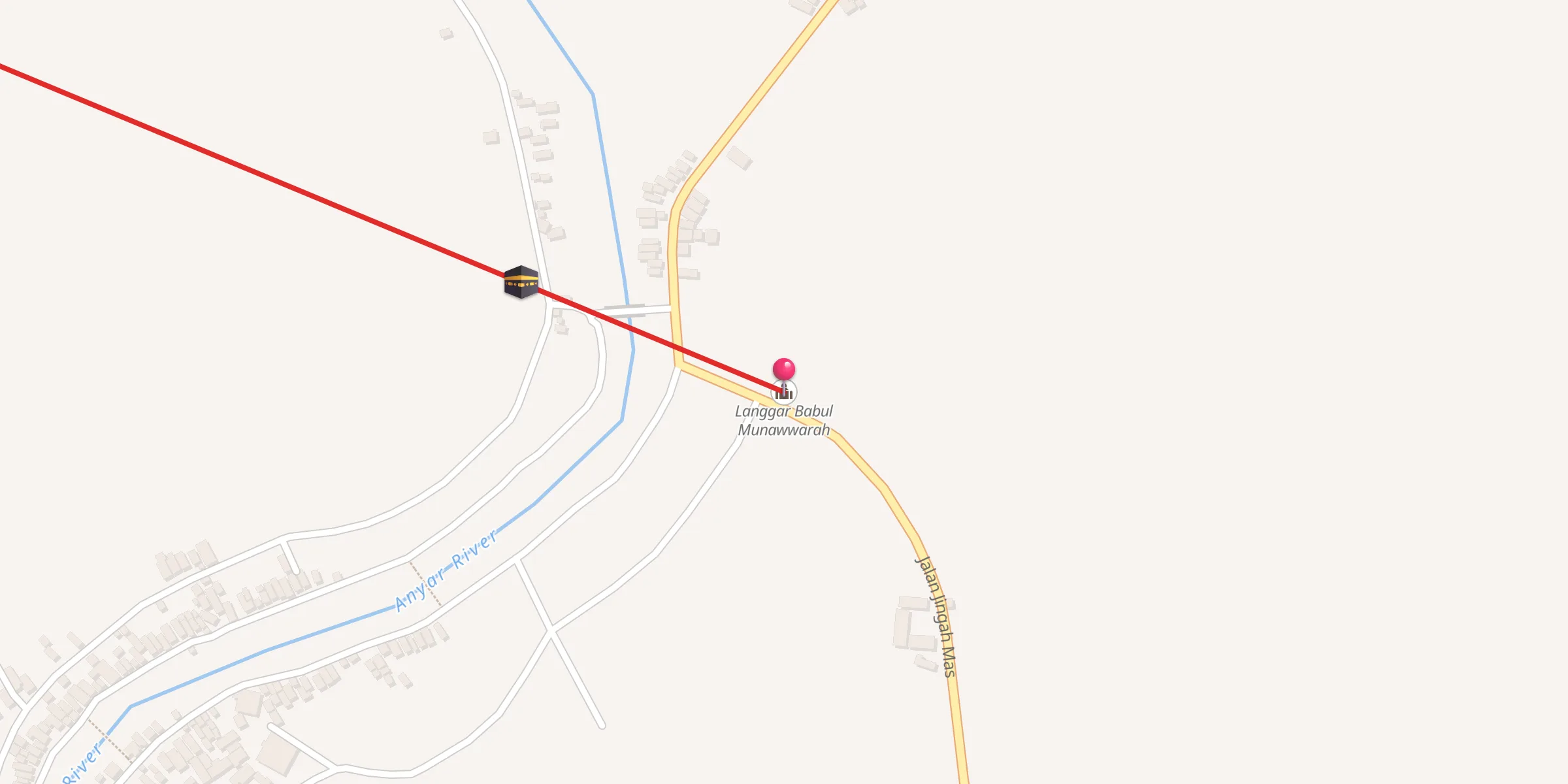 Carte de localisation : Langgar Babul Munawwarah