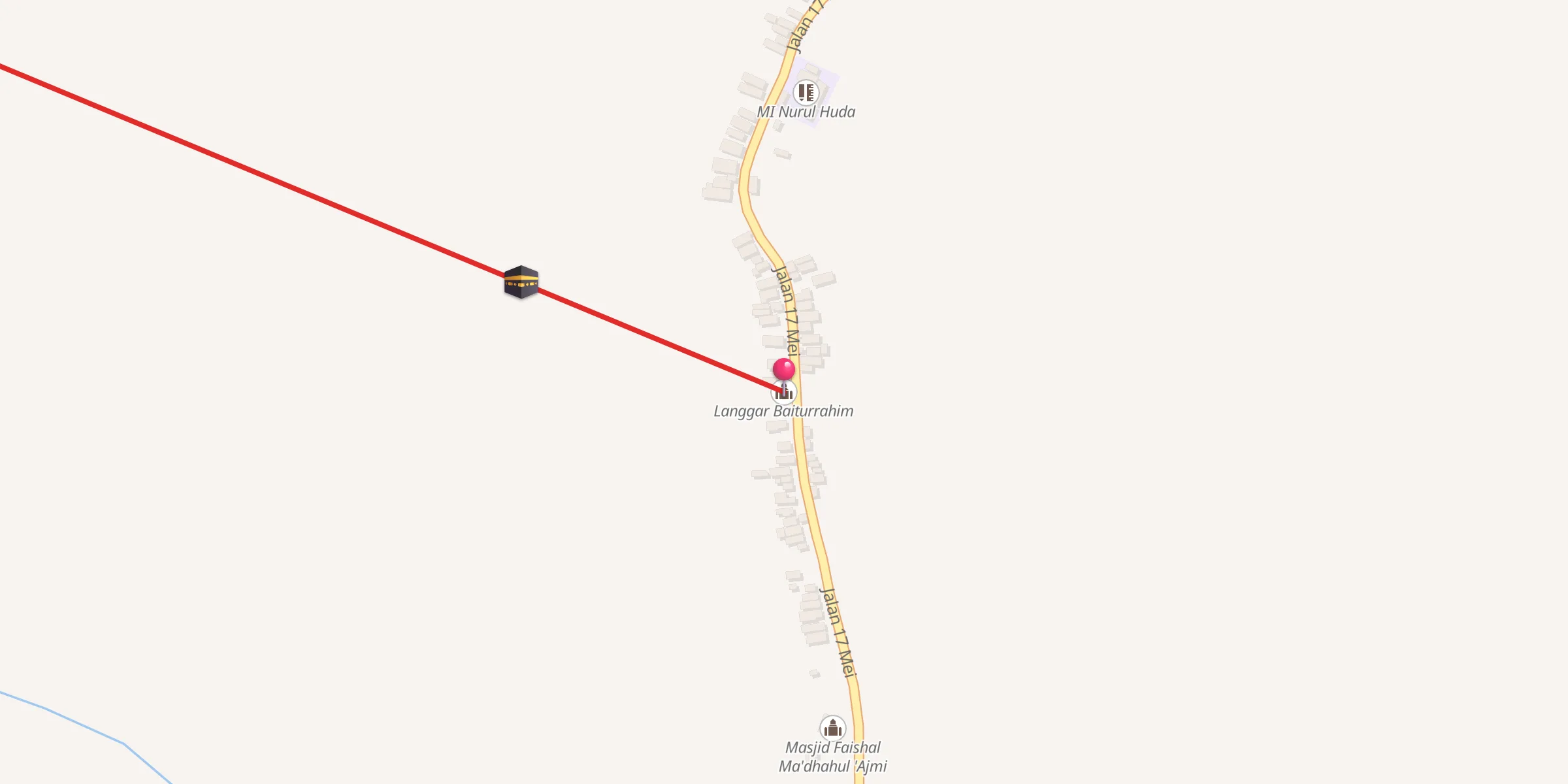 Carte de localisation : Langgar Baiturrahim