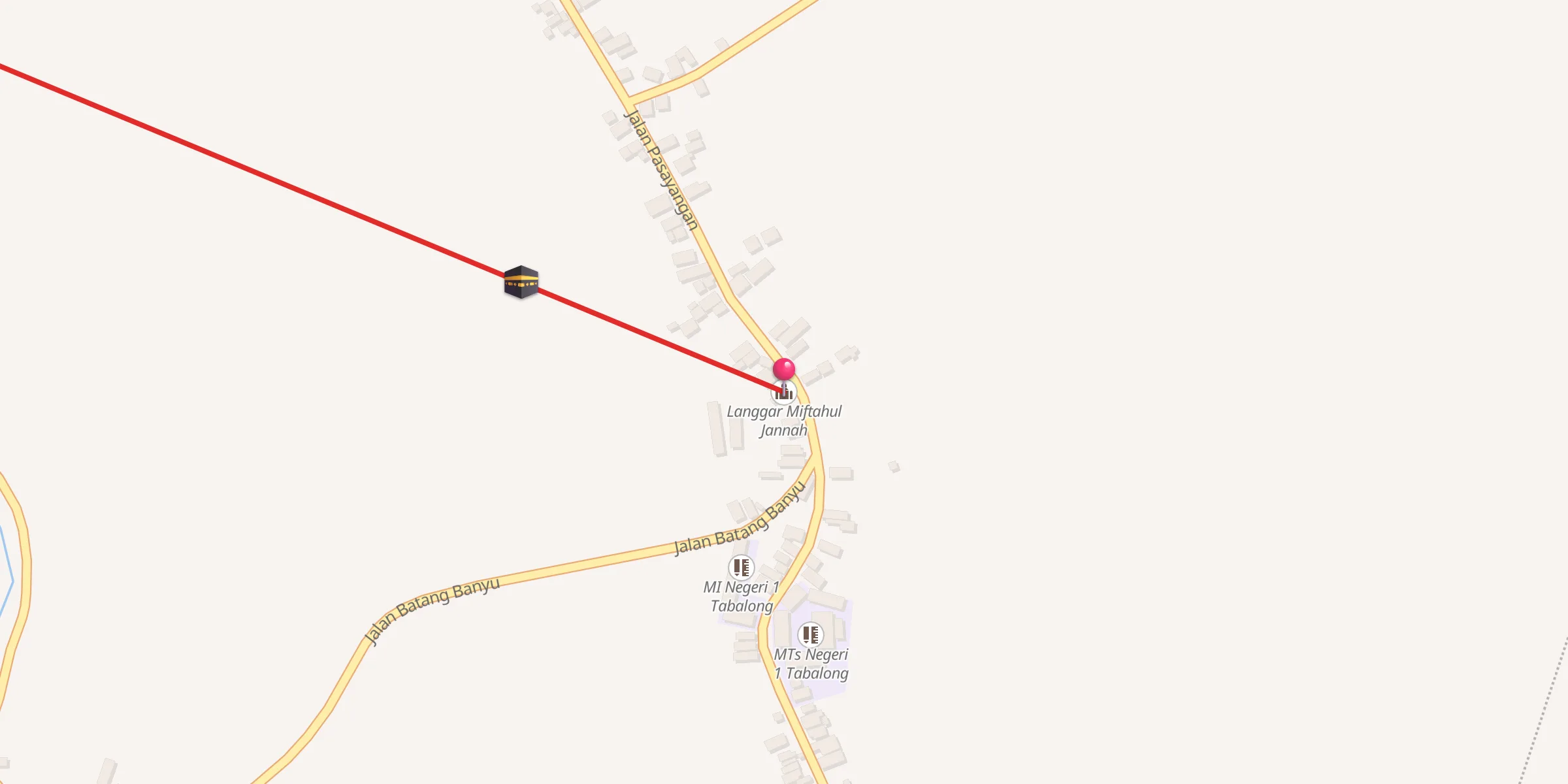 Carte de localisation : Langgar Miftahul Jannah