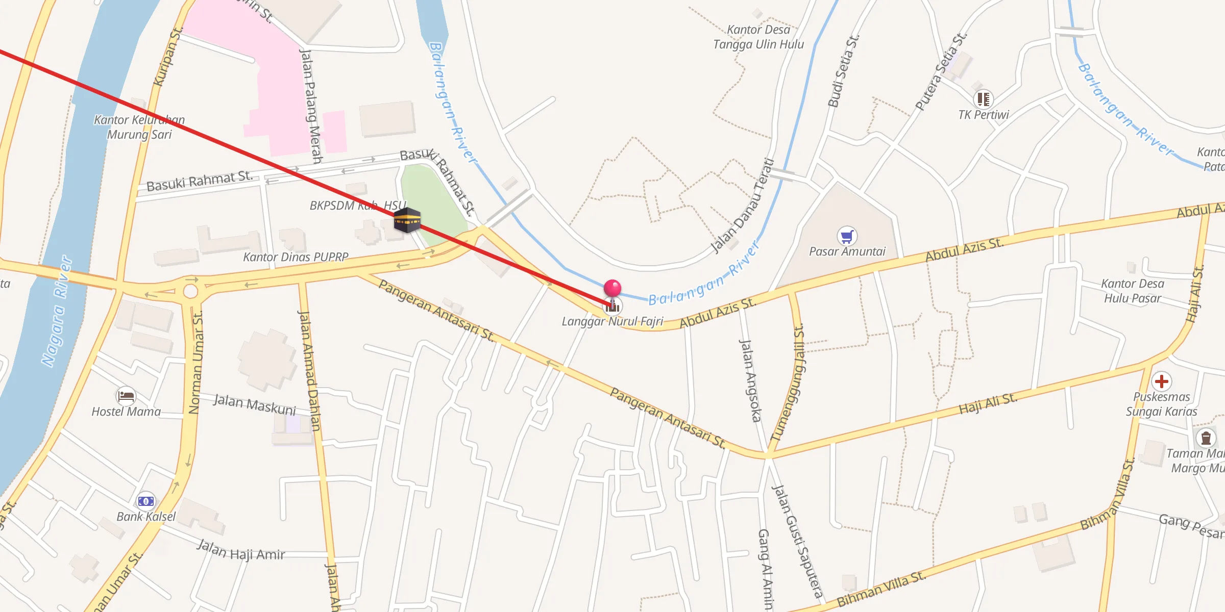 Carte de localisation : Langgar Nurul Fajri
