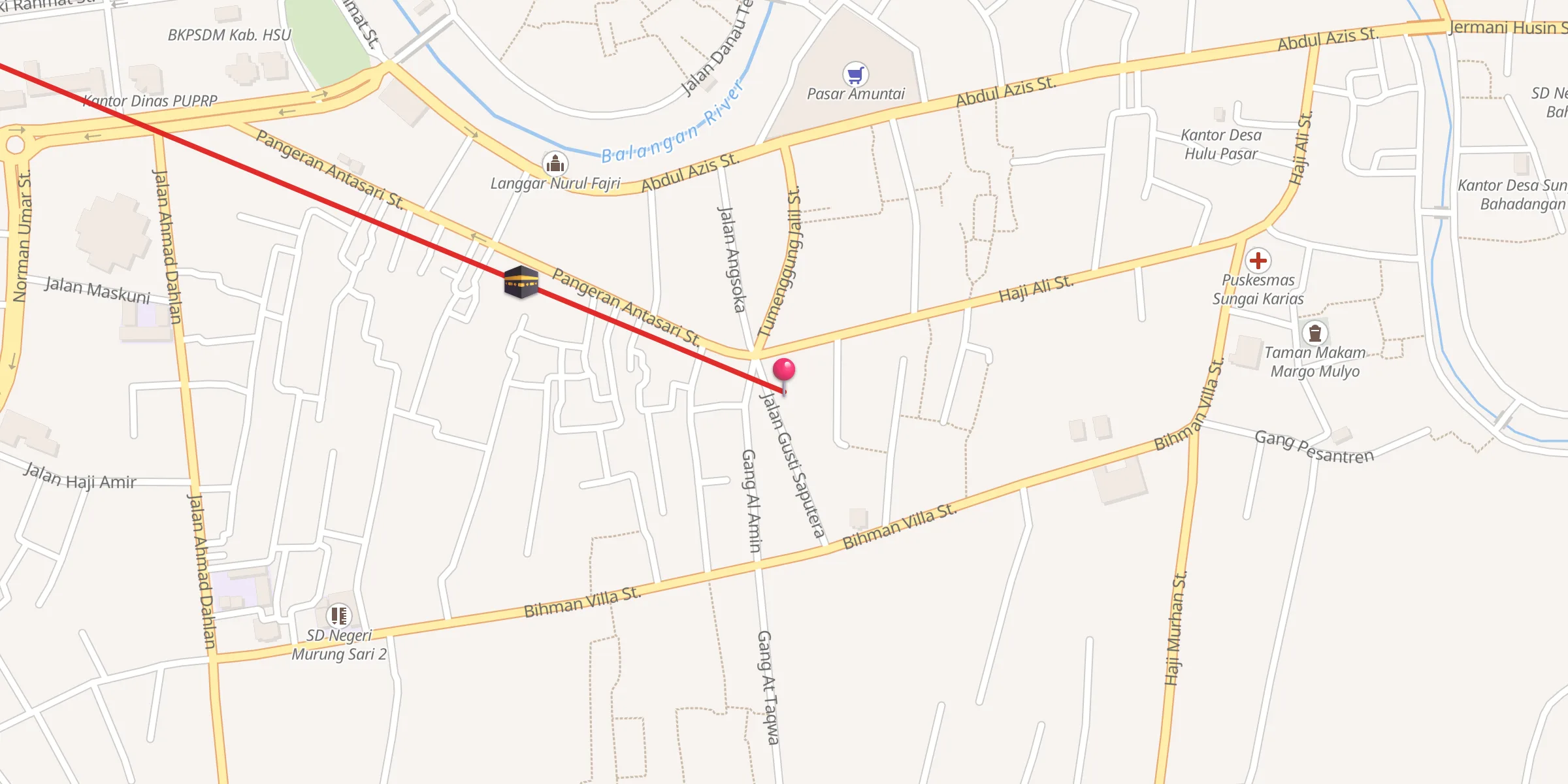Carte de localisation : Langgar Nurul Halim