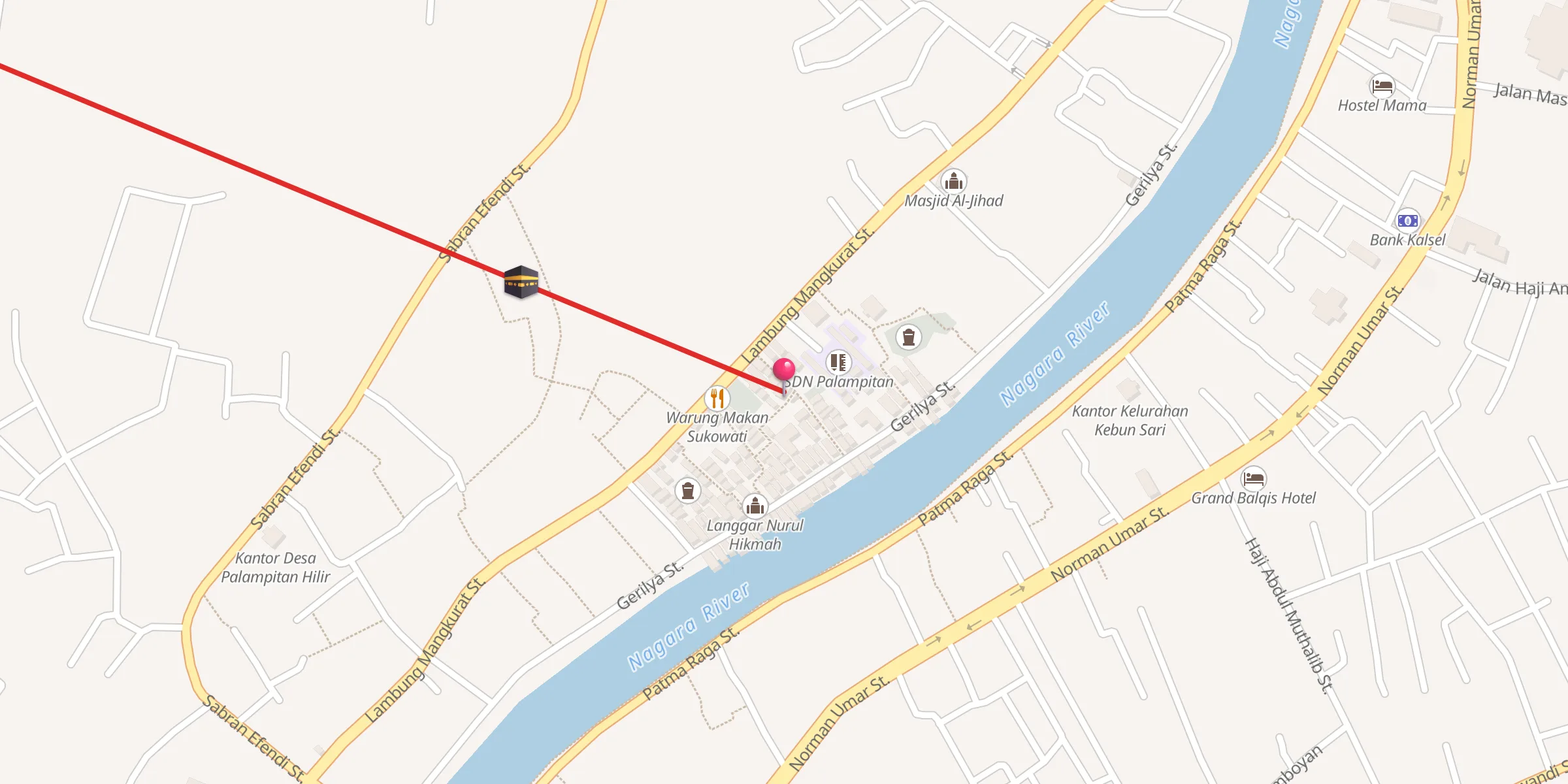 Carte de localisation : Langgar Nurul Falah