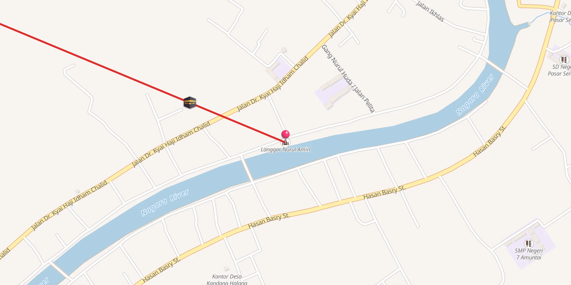 Carte de localisation : Langgar Nurul Amin