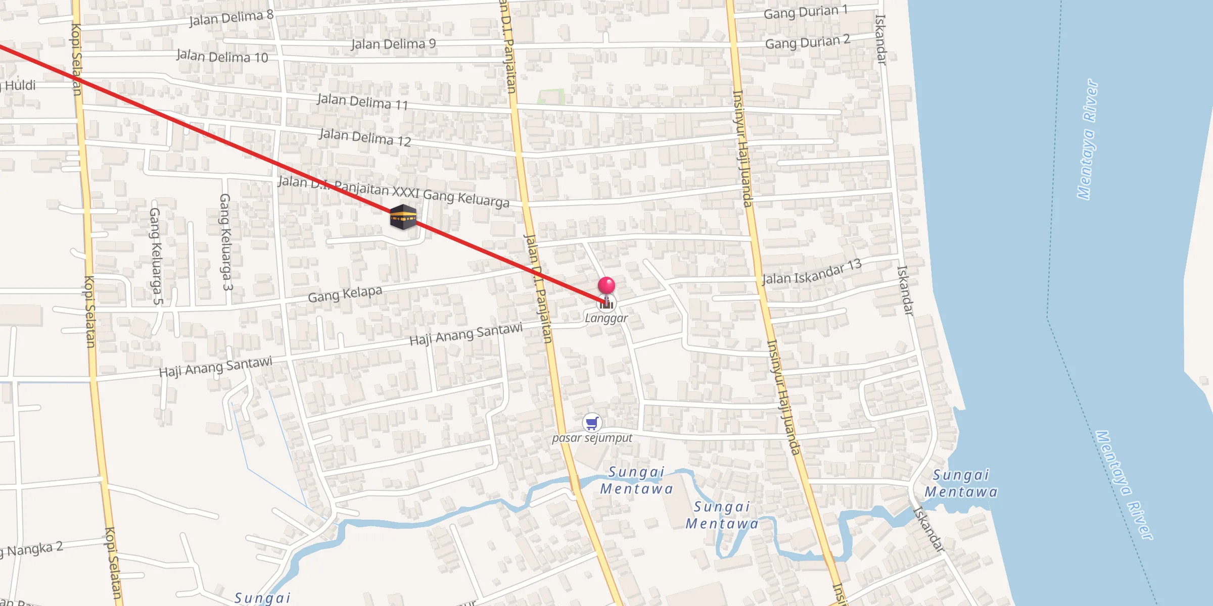 Carte de localisation : Langgar