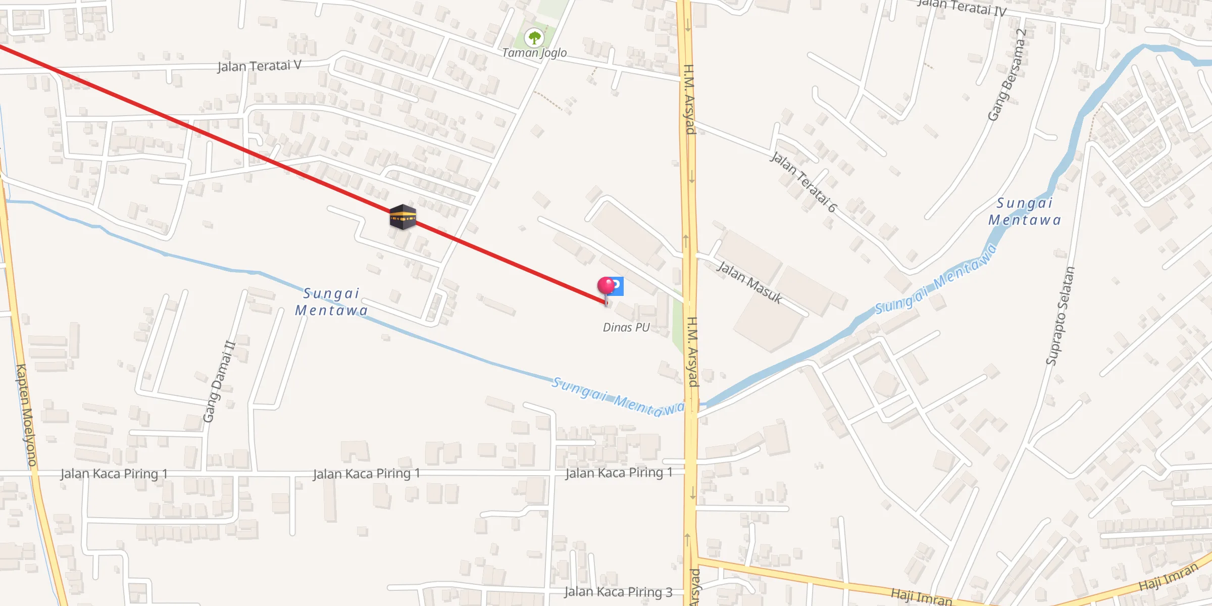 Carte de localisation : Musholla Dinas PU