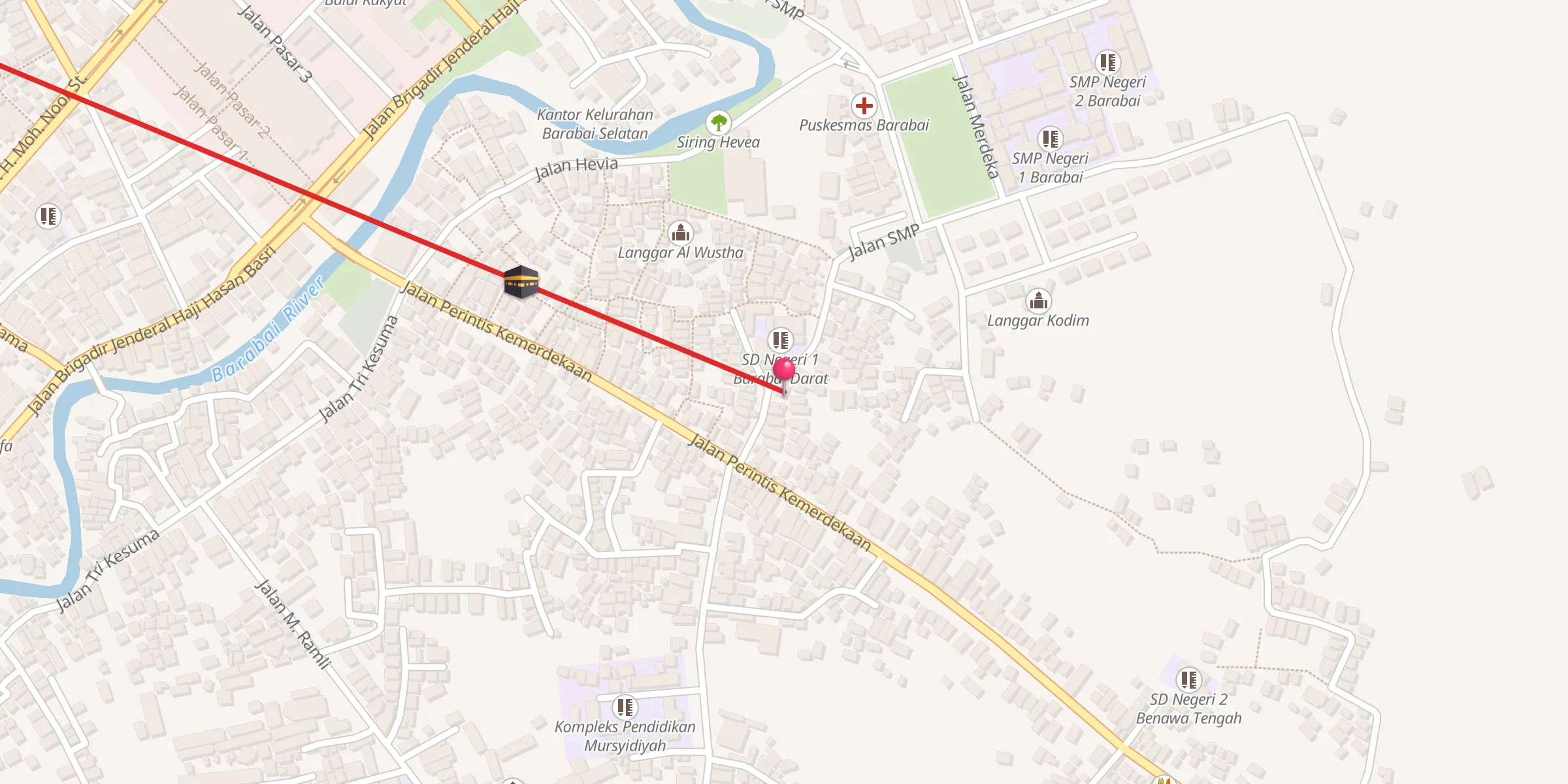 Carte de localisation : Langgar Baiturruhama
