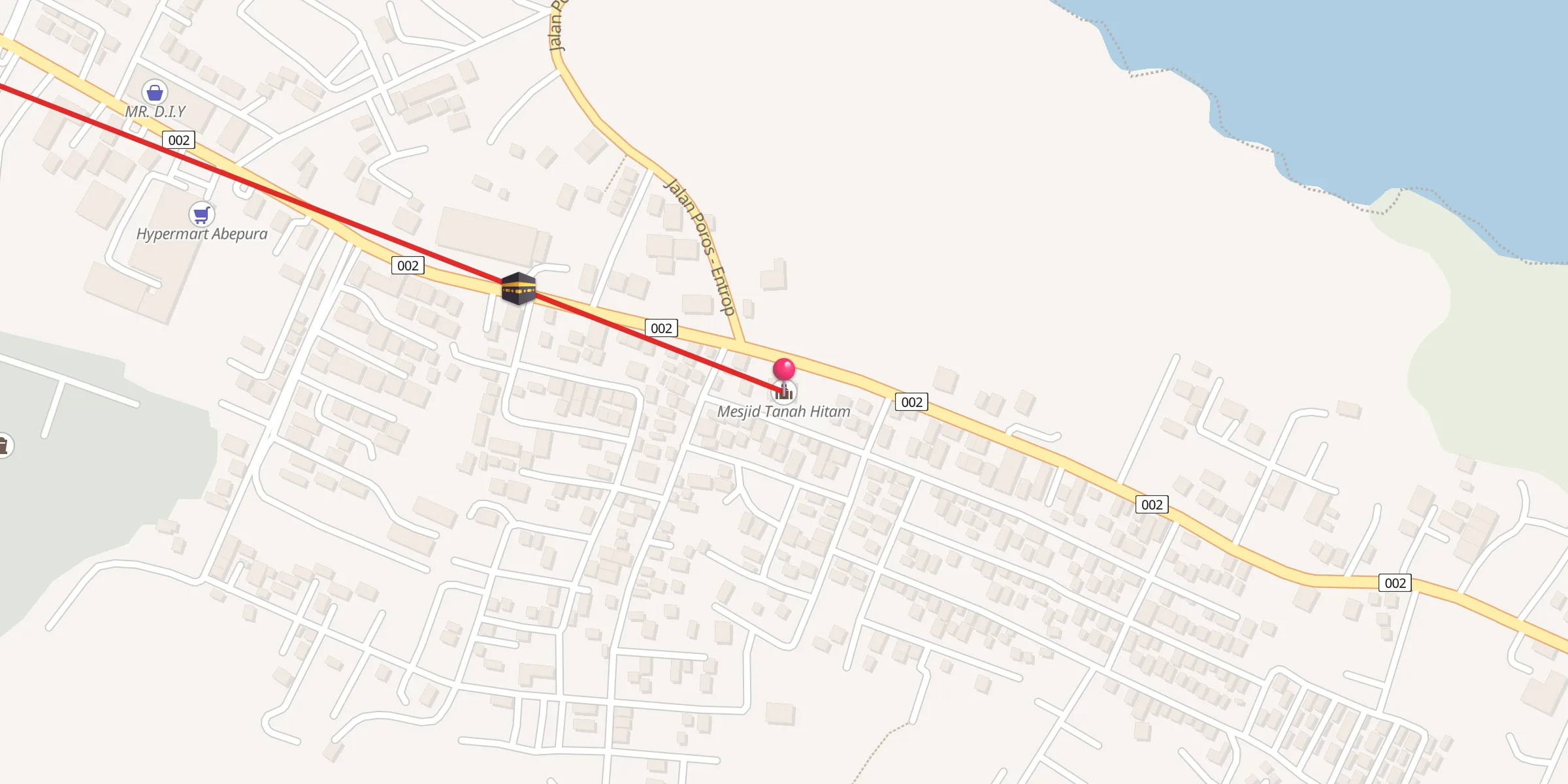 Carte de localisation : Mesjid Tanah Hitam