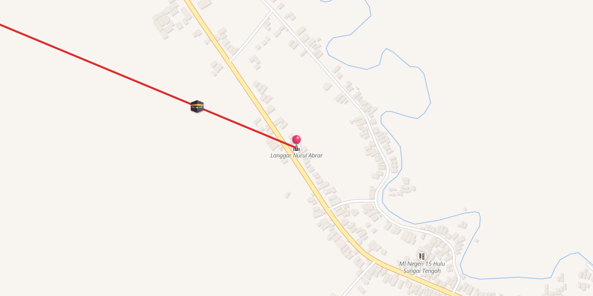 Carte de localisation : Langgar Nurul Abrar