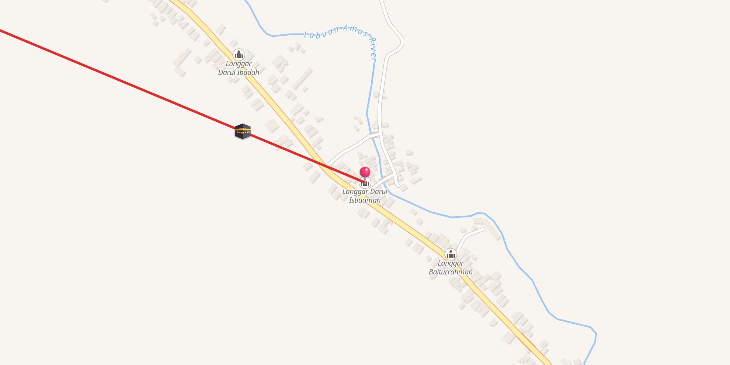 Carte de localisation : Langgar Darul Istiqamah