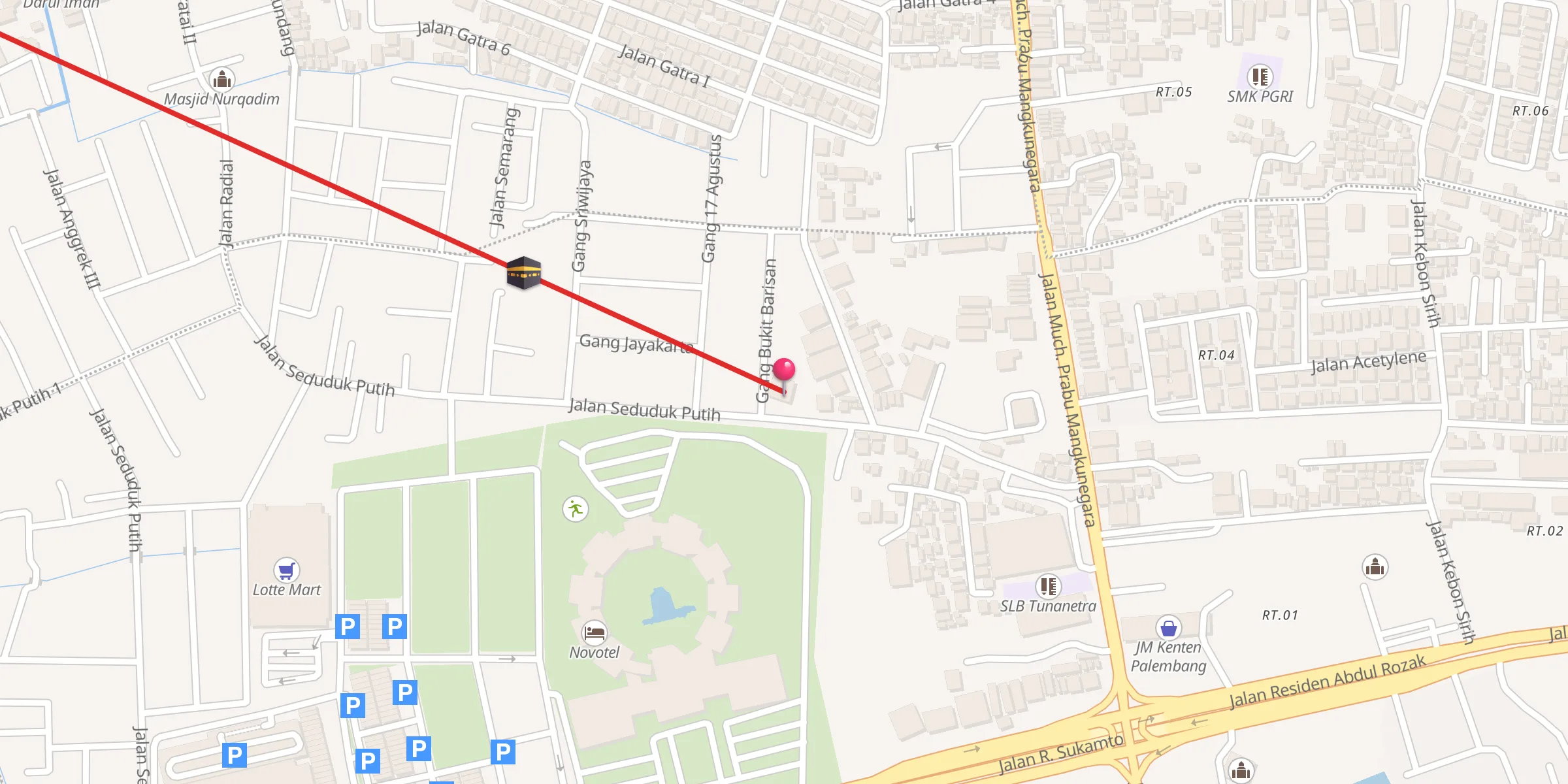 Carte de localisation : Masjid Al Hikmah
