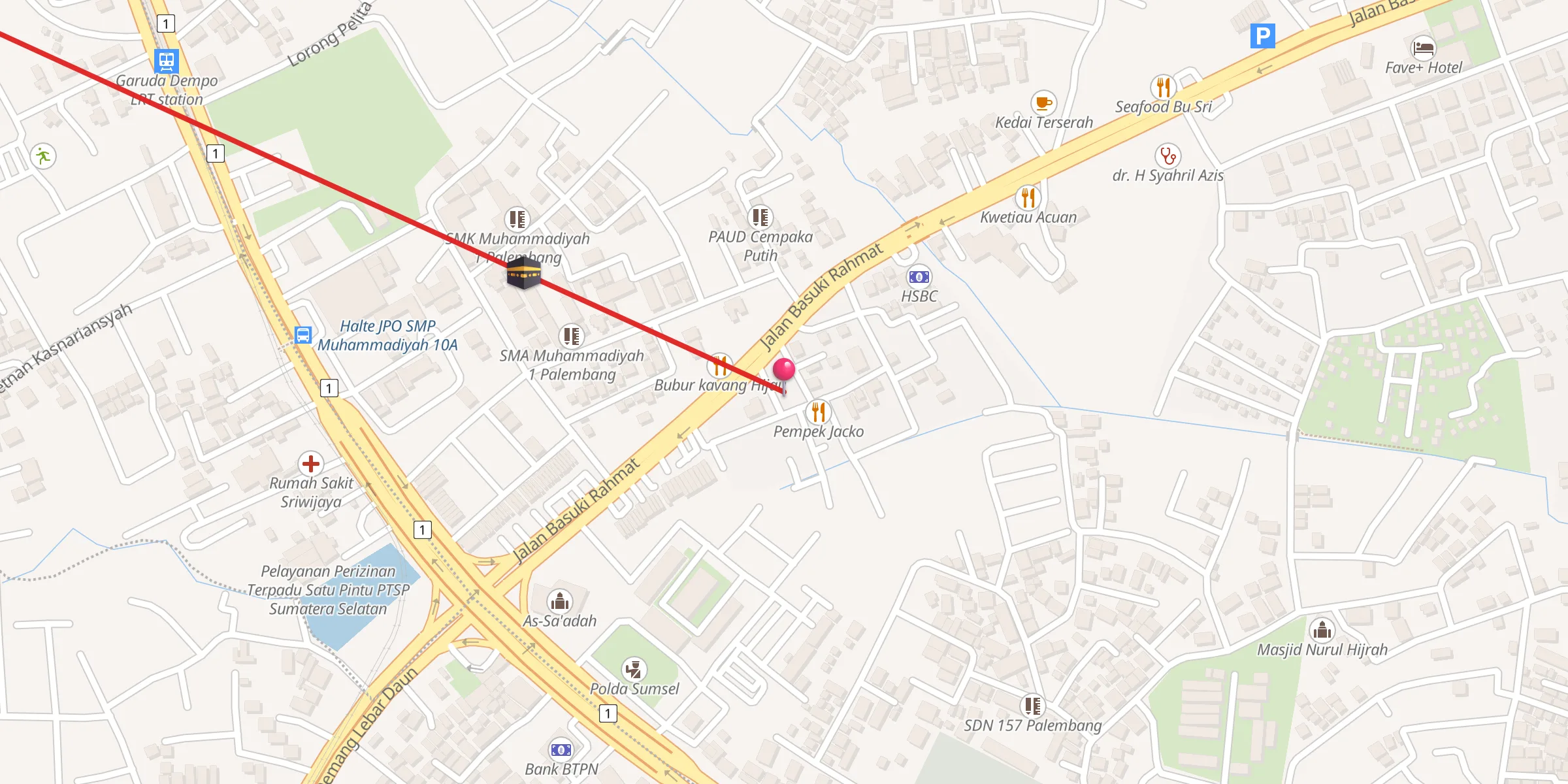 Carte de localisation : Masjid Al Falah