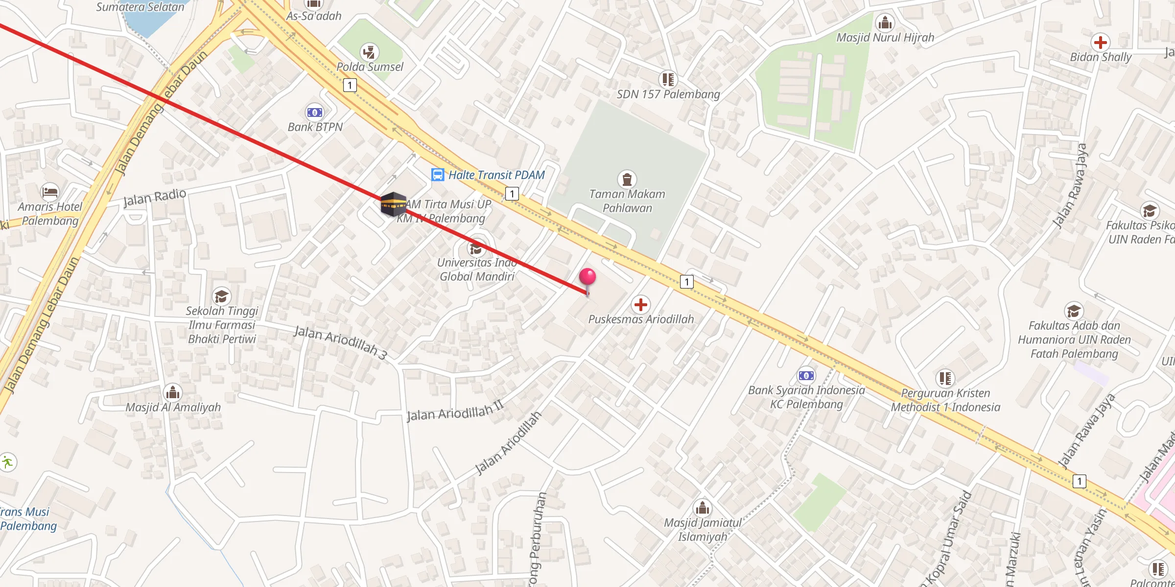 Carte de localisation : Musholla Hidayatul Qur'ani