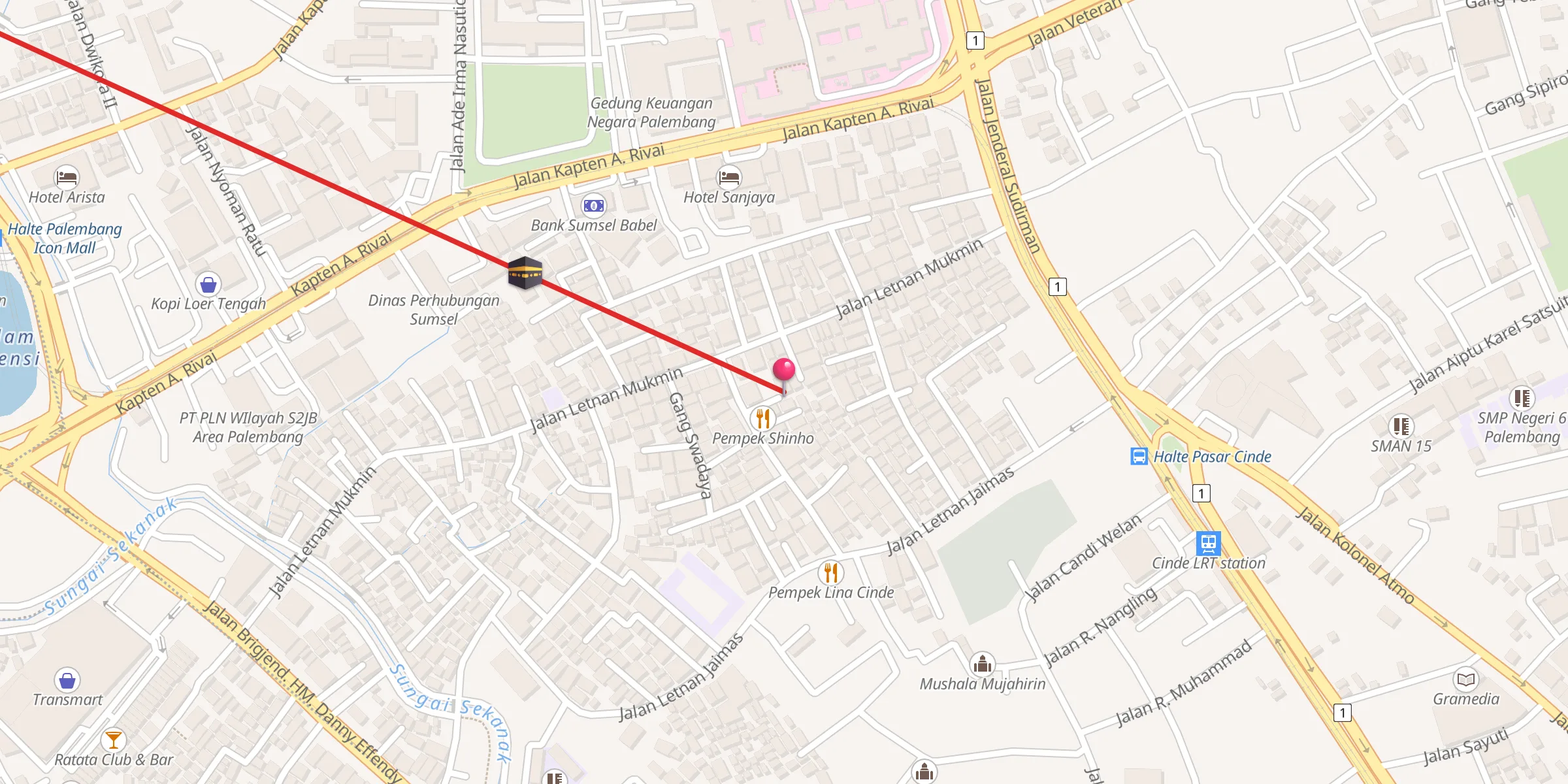 Carte de localisation : Masjid Al Hikmah