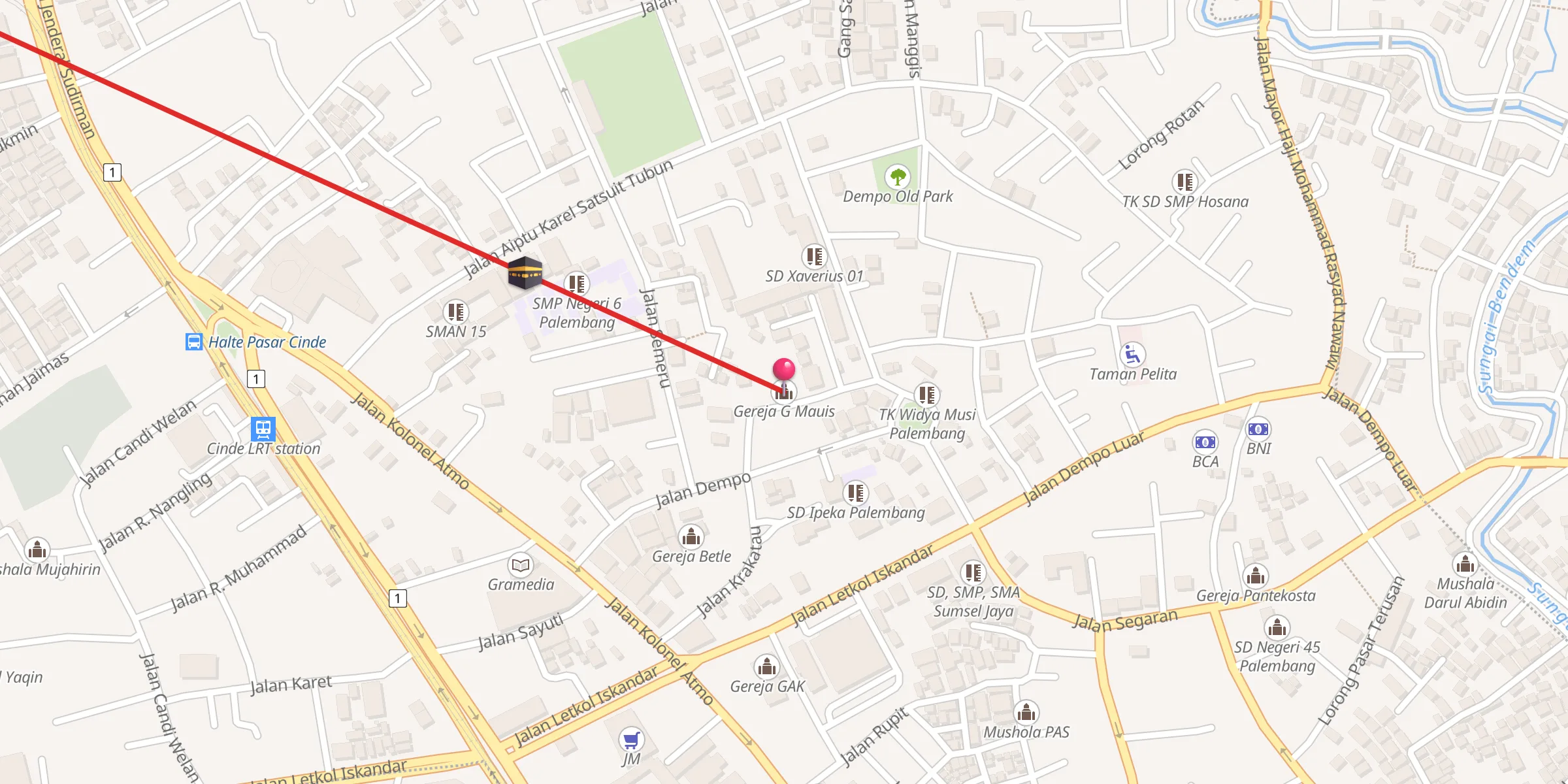 Carte de localisation : Gereja G Mauis