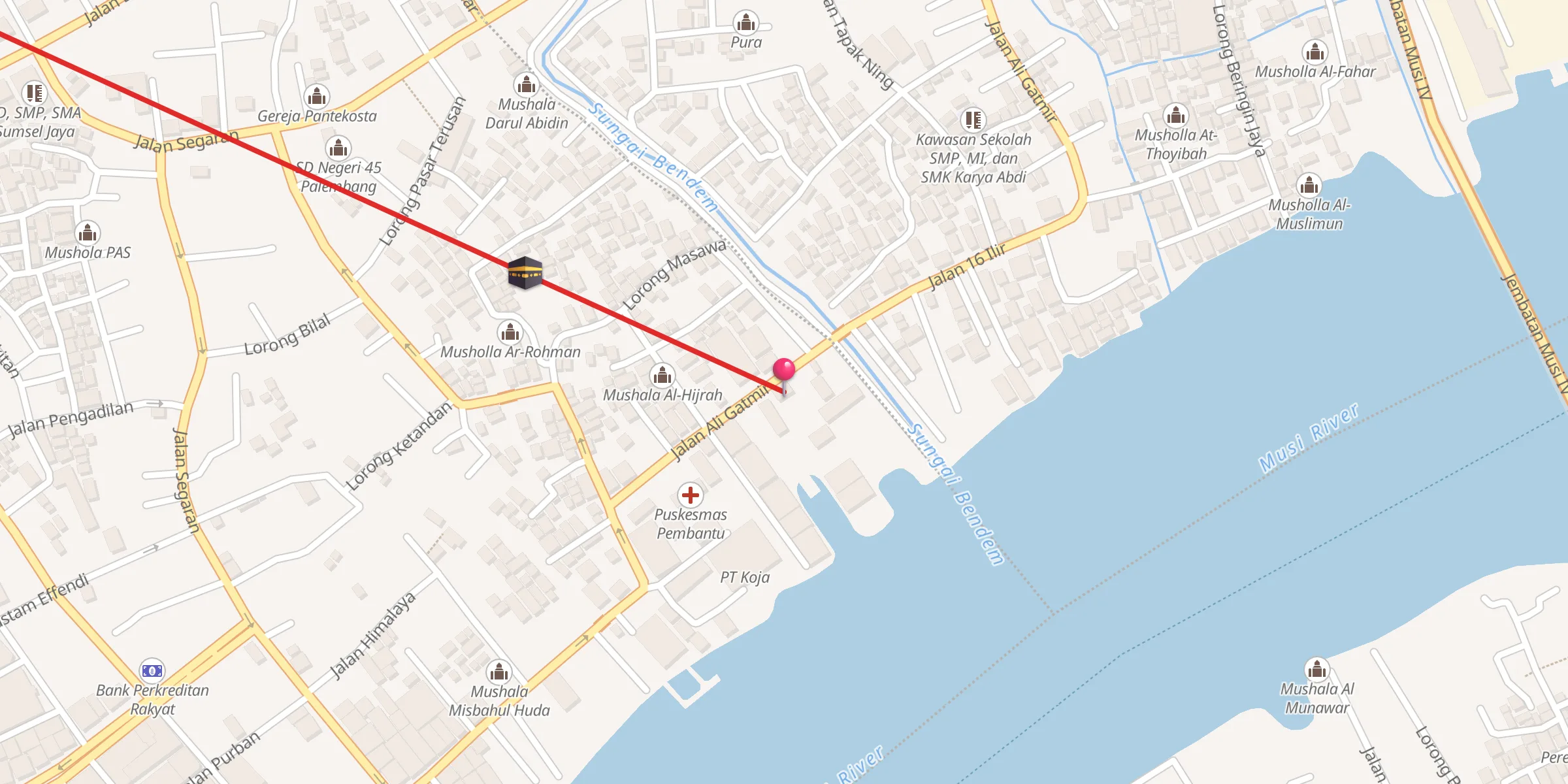 Carte de localisation : Masjid Al Amin