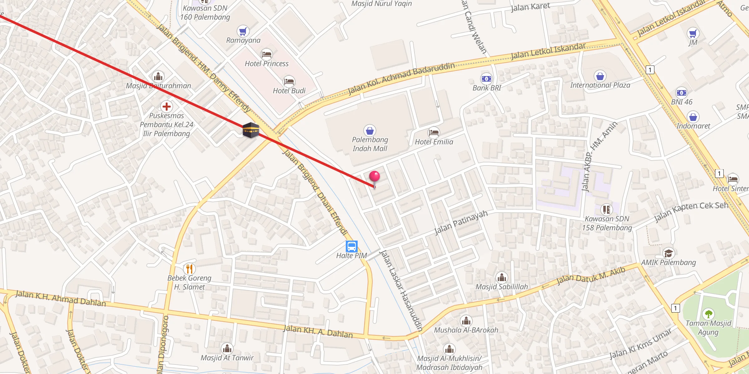 Carte de localisation : MAsjid An Nur