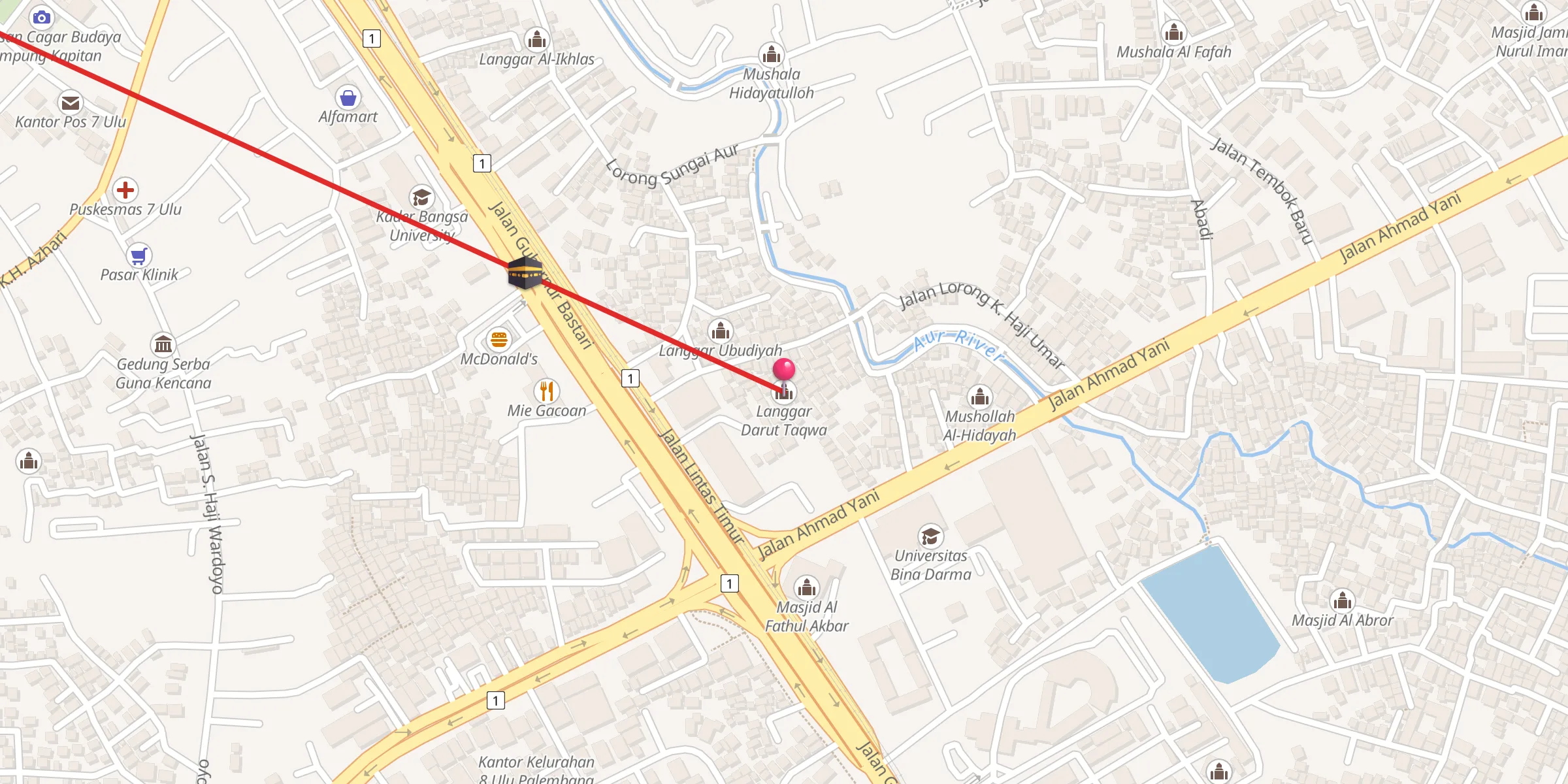 Carte de localisation : Langgar Darut Taqwa