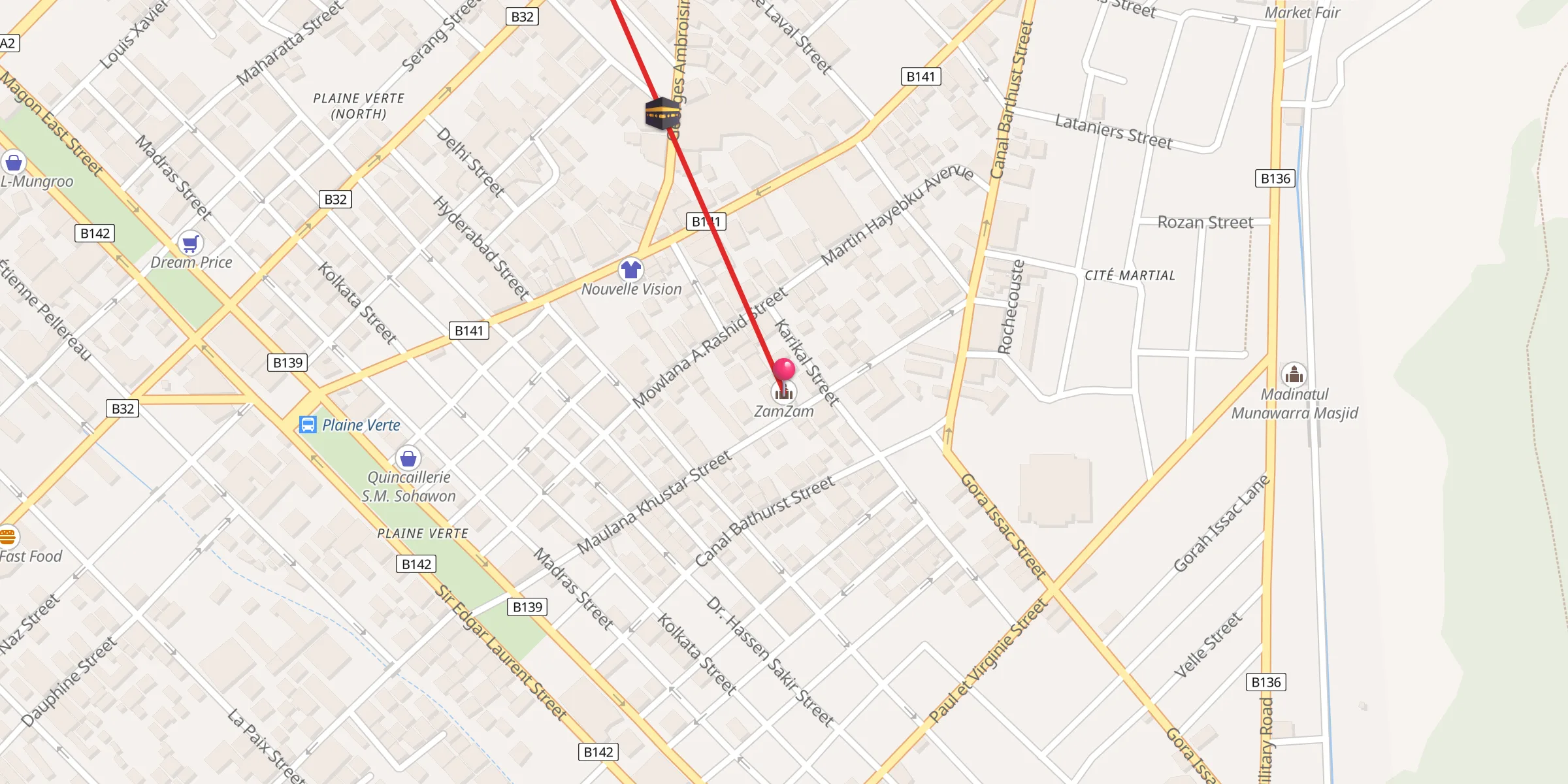 Carte de localisation : ZamZam