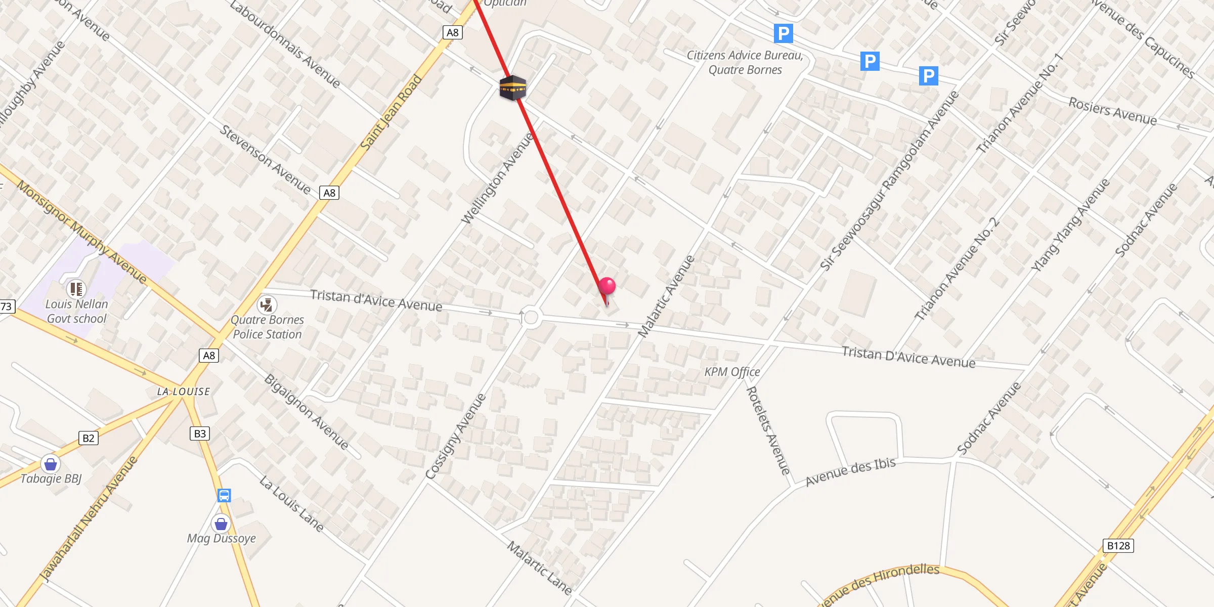 Carte de localisation : Sunni Masjid
