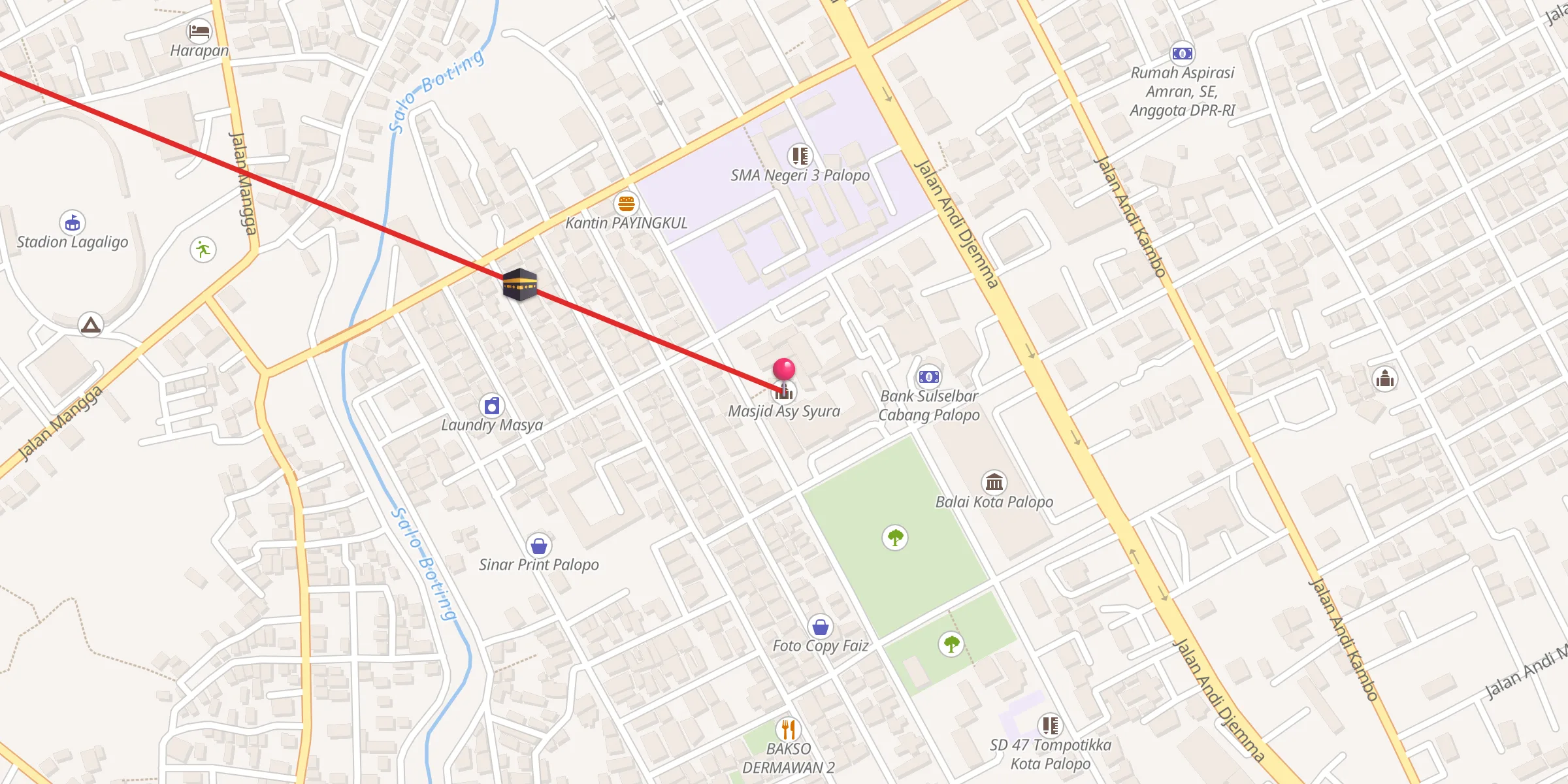Carte de localisation : Masjid Asy Syura