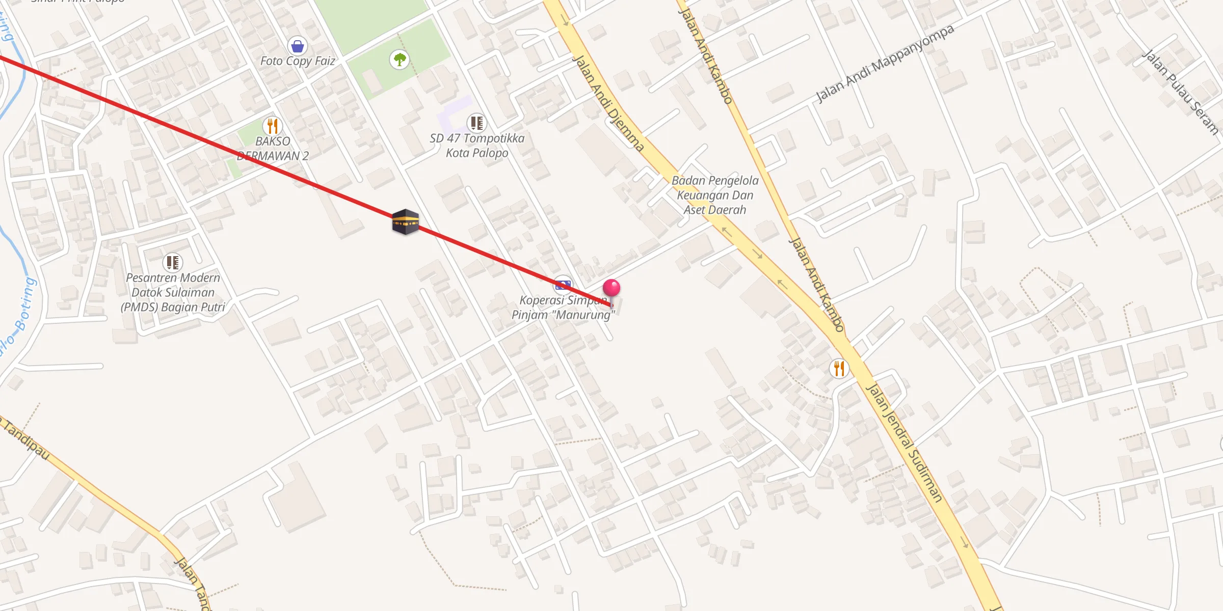 Carte de localisation : Masjid Muchtarul Khair