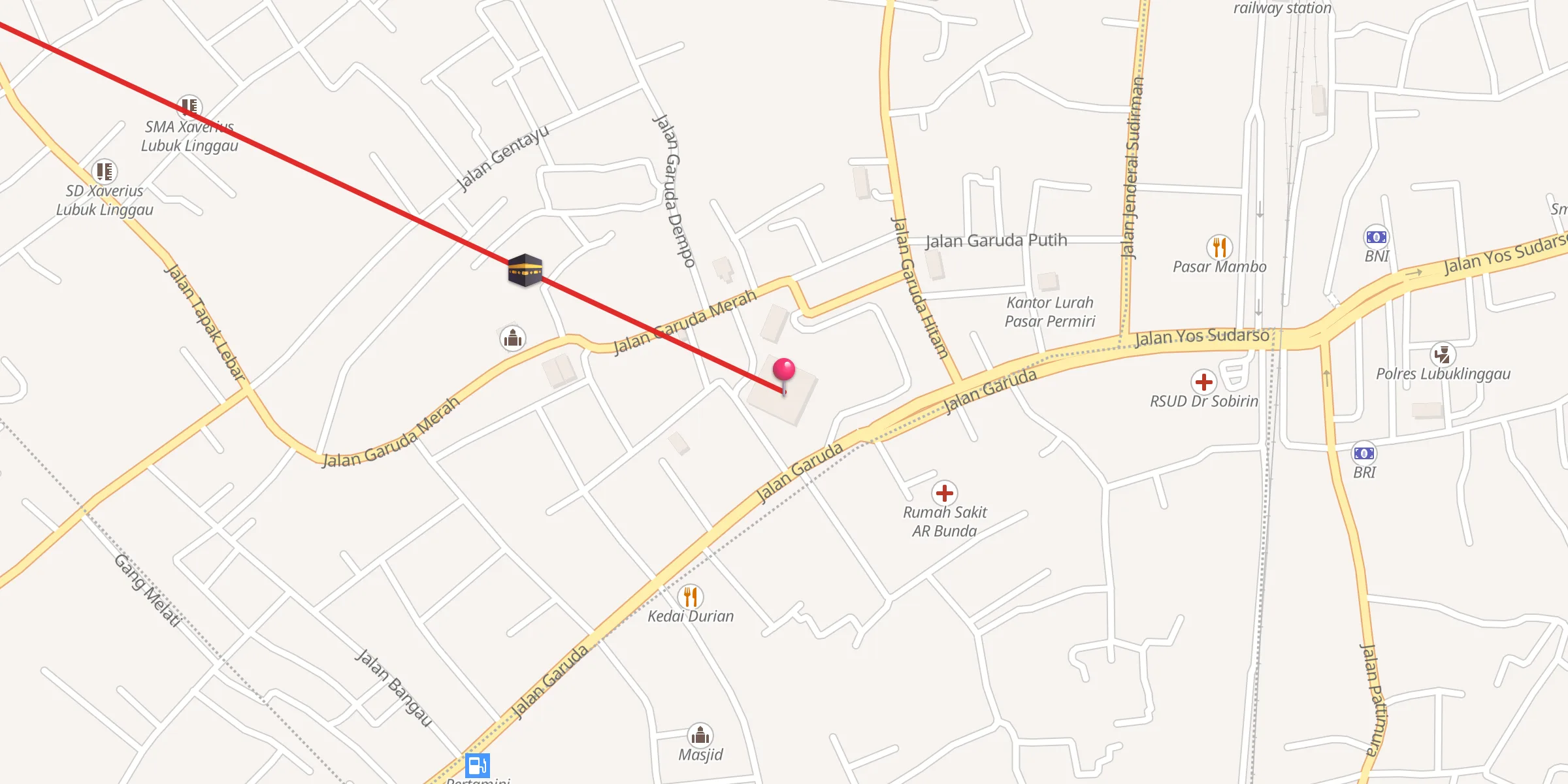 Carte de localisation : Masjid Agung Assalam