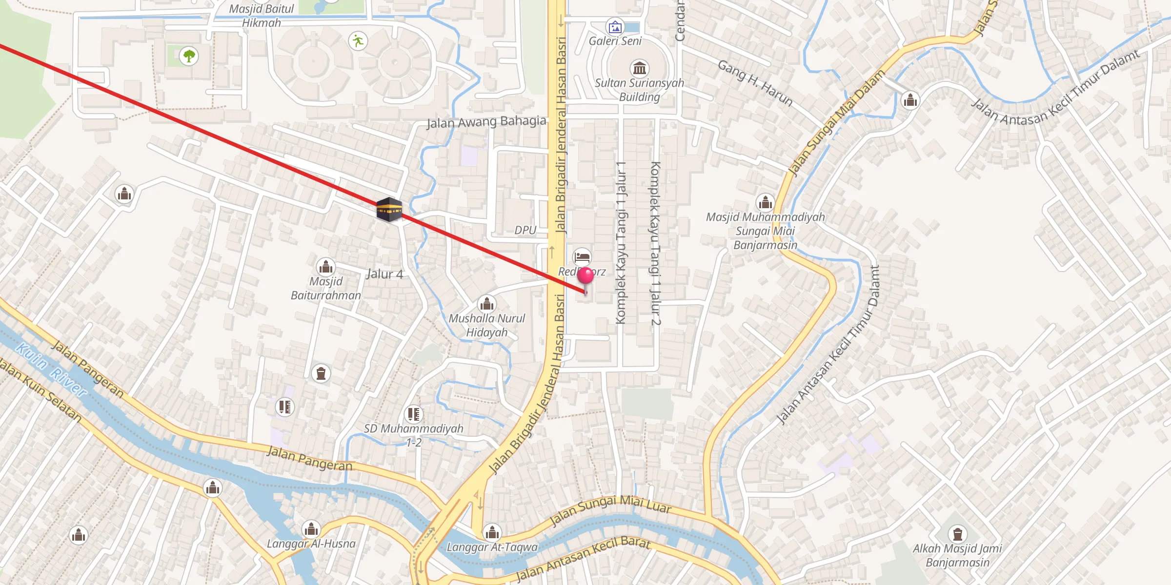 Carte de localisation : Gedung Iqra Mahligai Al-Qur'an