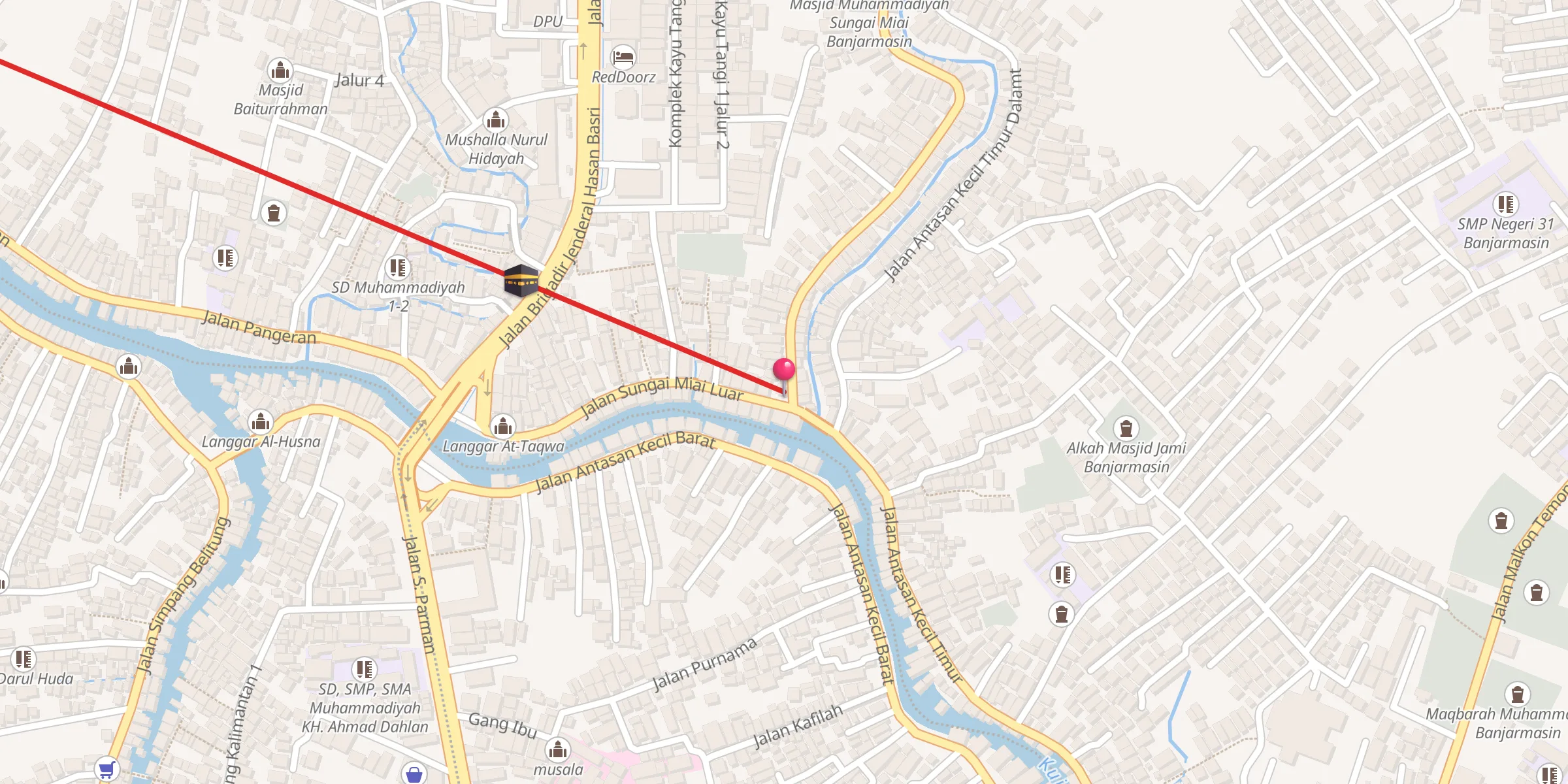 Carte de localisation : Langgar Arrahman