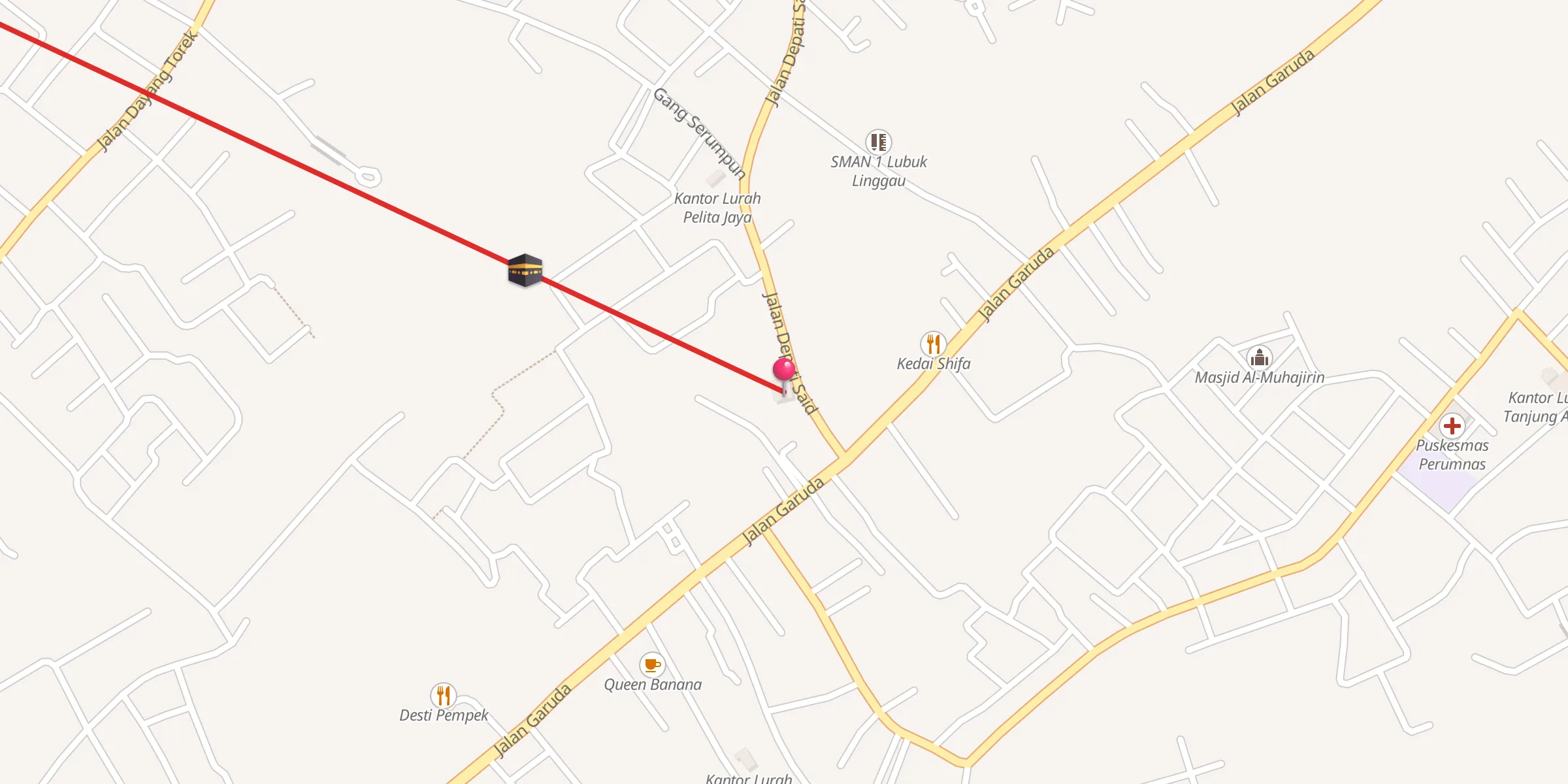 Carte de localisation : Masjid Nurul Falah