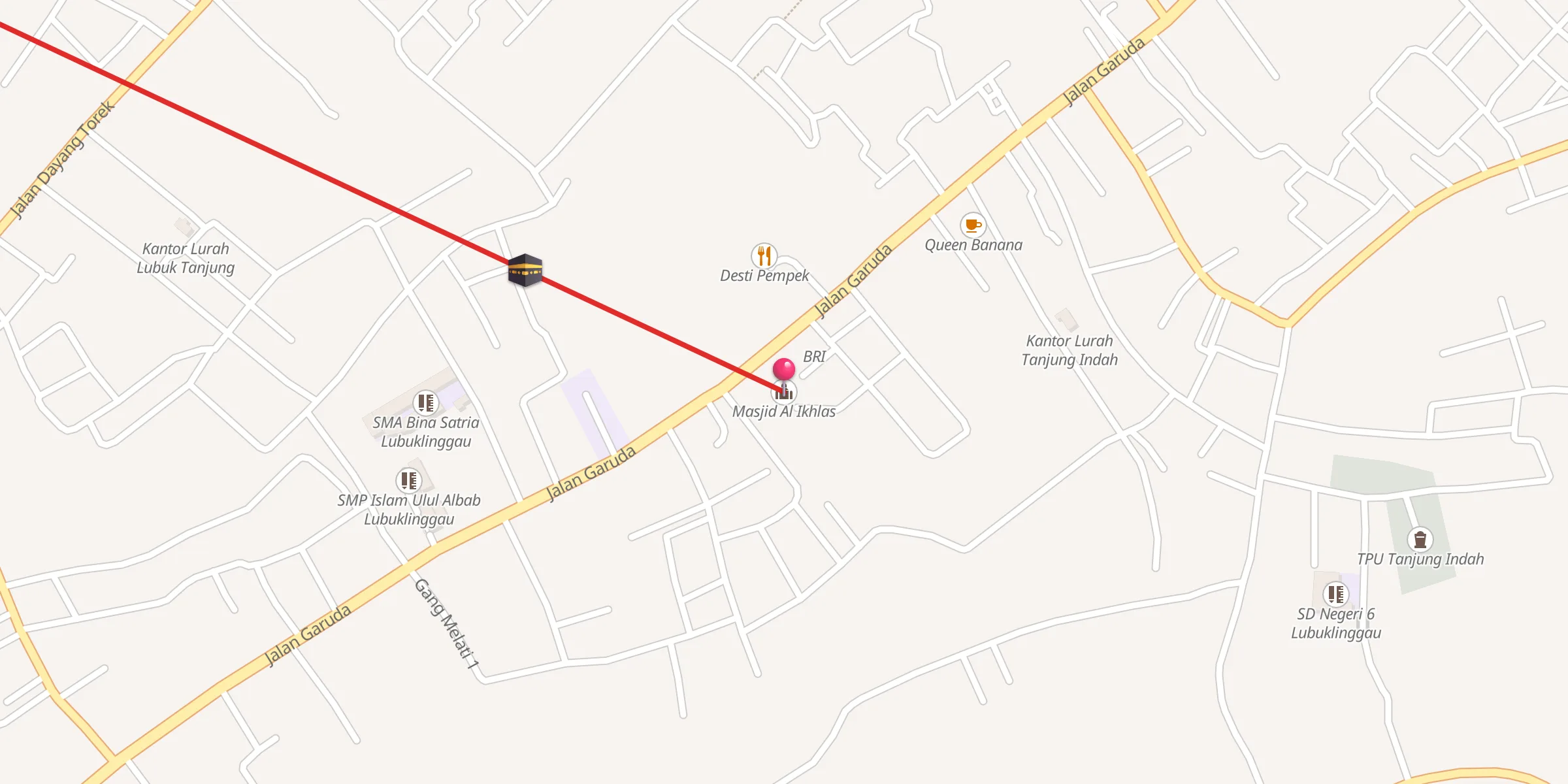 Carte de localisation : Masjid Al Ikhlas