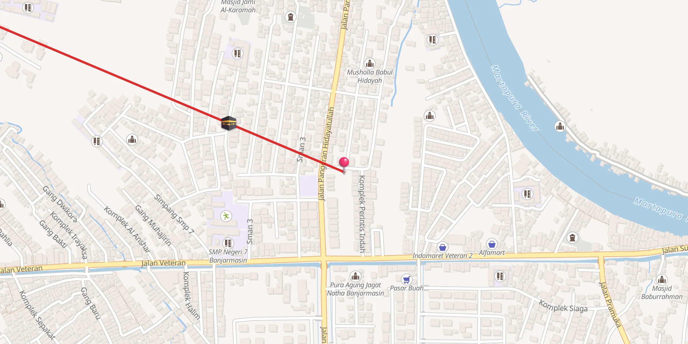 Carte de localisation : Langgar Al-Ihsan