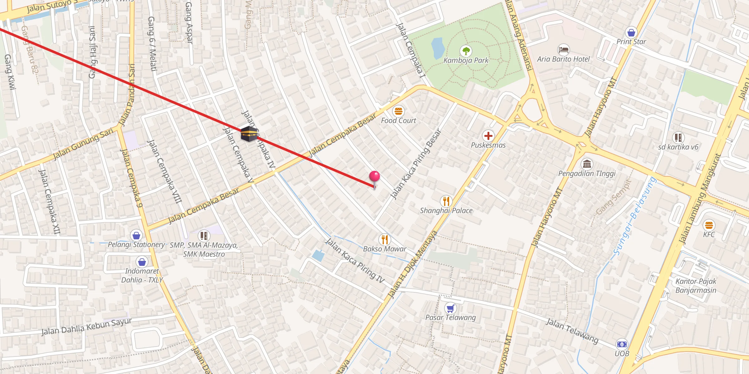 Carte de localisation : Langgar As Shodiq