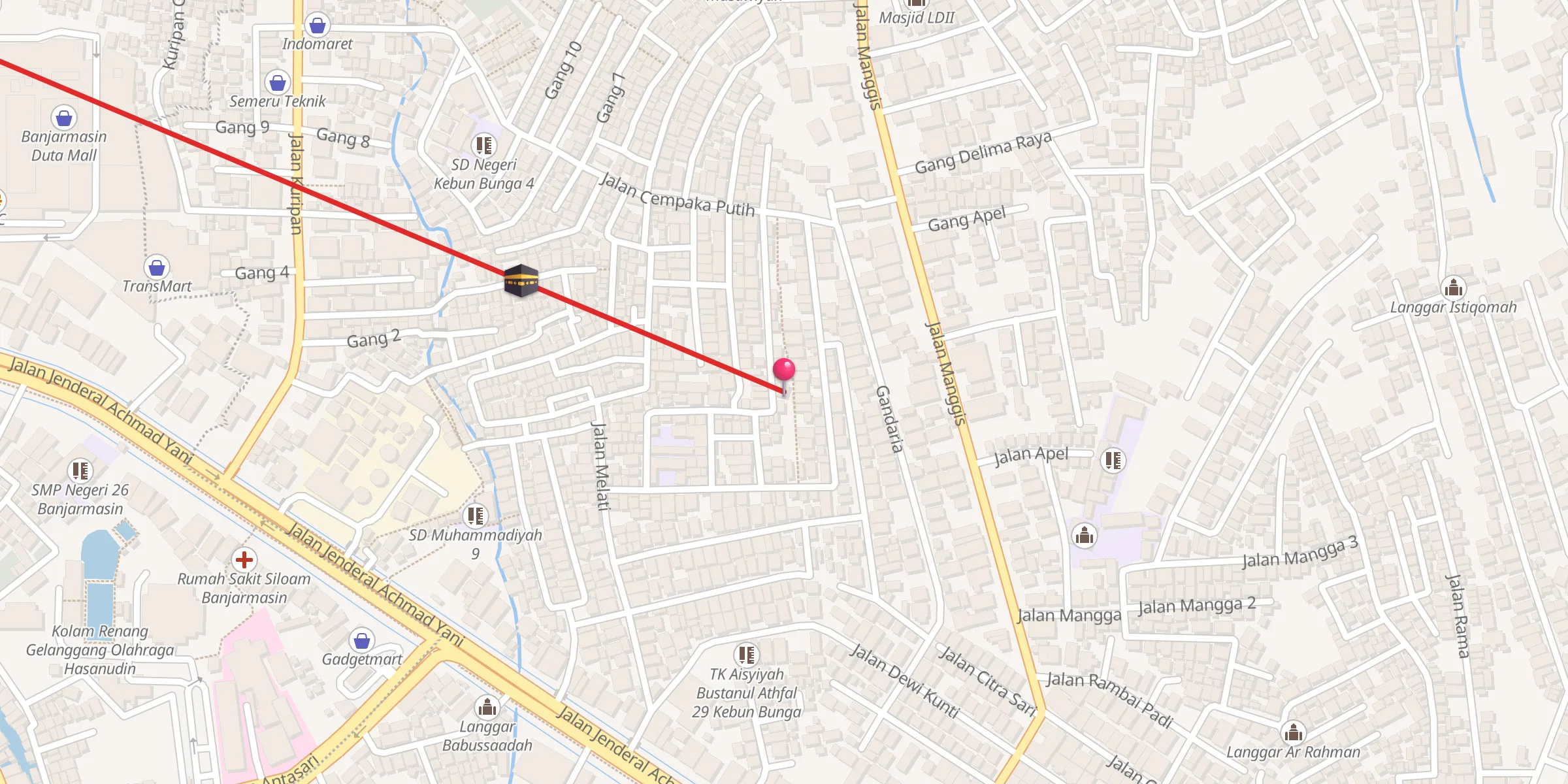 Carte de localisation : Langgar Al Istiqomah