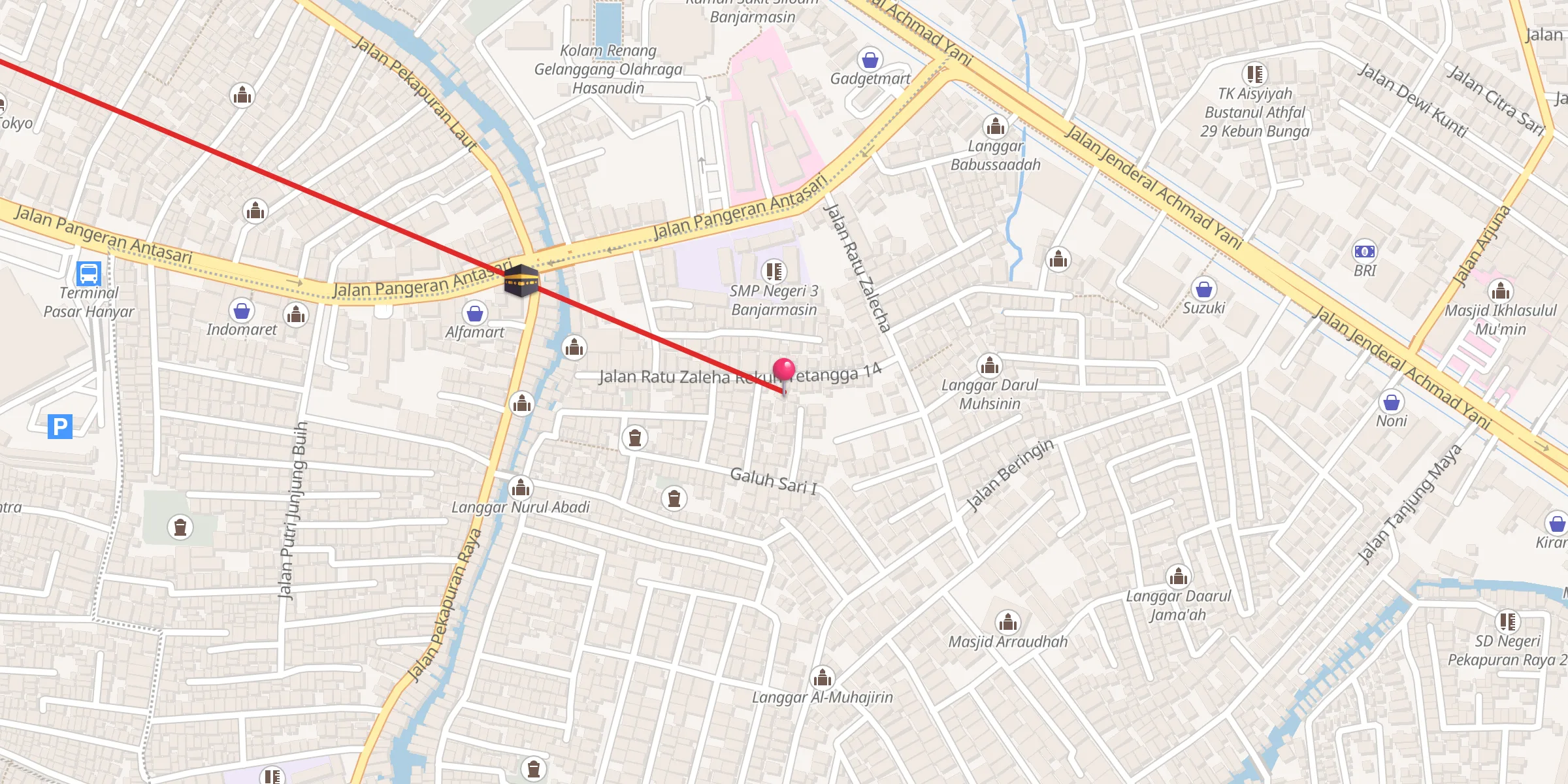 Carte de localisation : Langgar Al Mutawakkilin