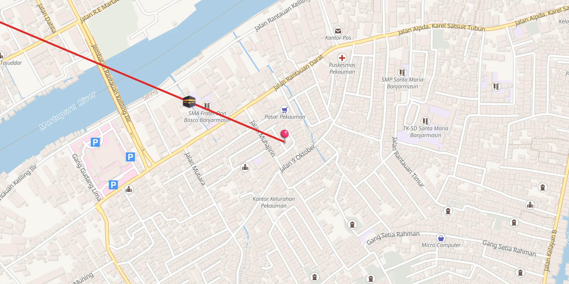 Carte de localisation : Langgar Alhidayah