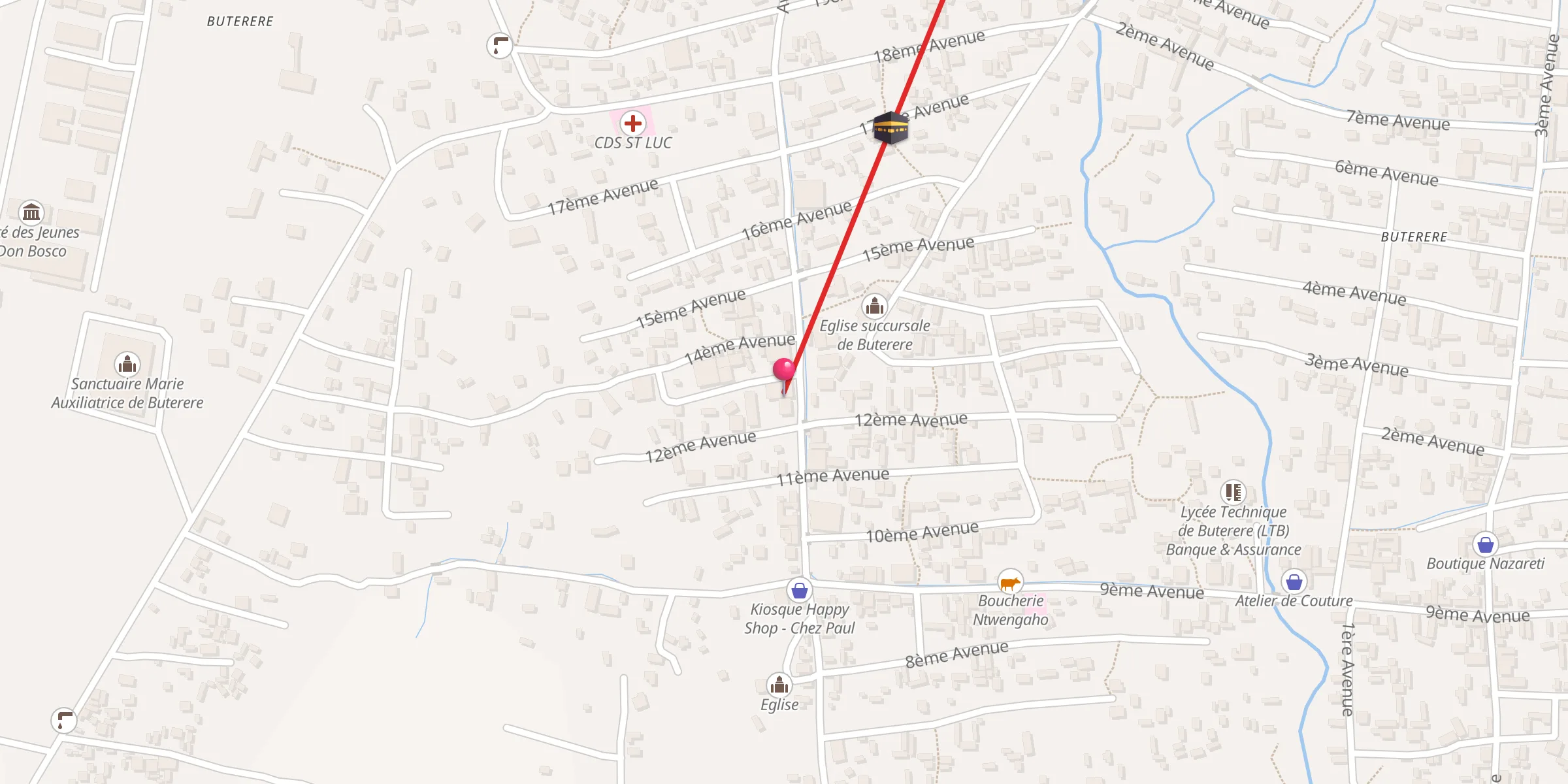 Carte de localisation : Mosquée Arrahmani