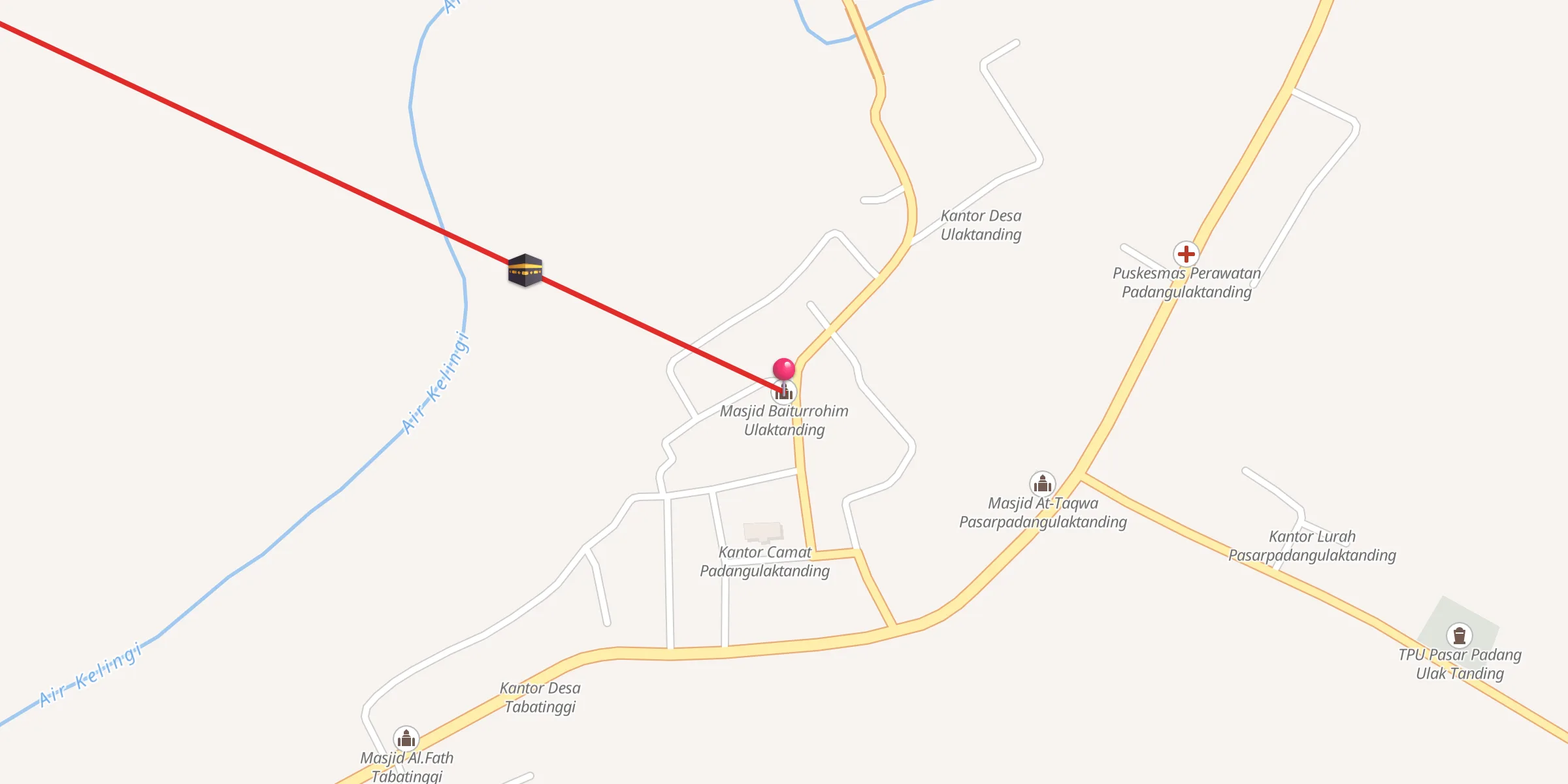 Carte de localisation : Masjid Baiturrohim Ulaktanding