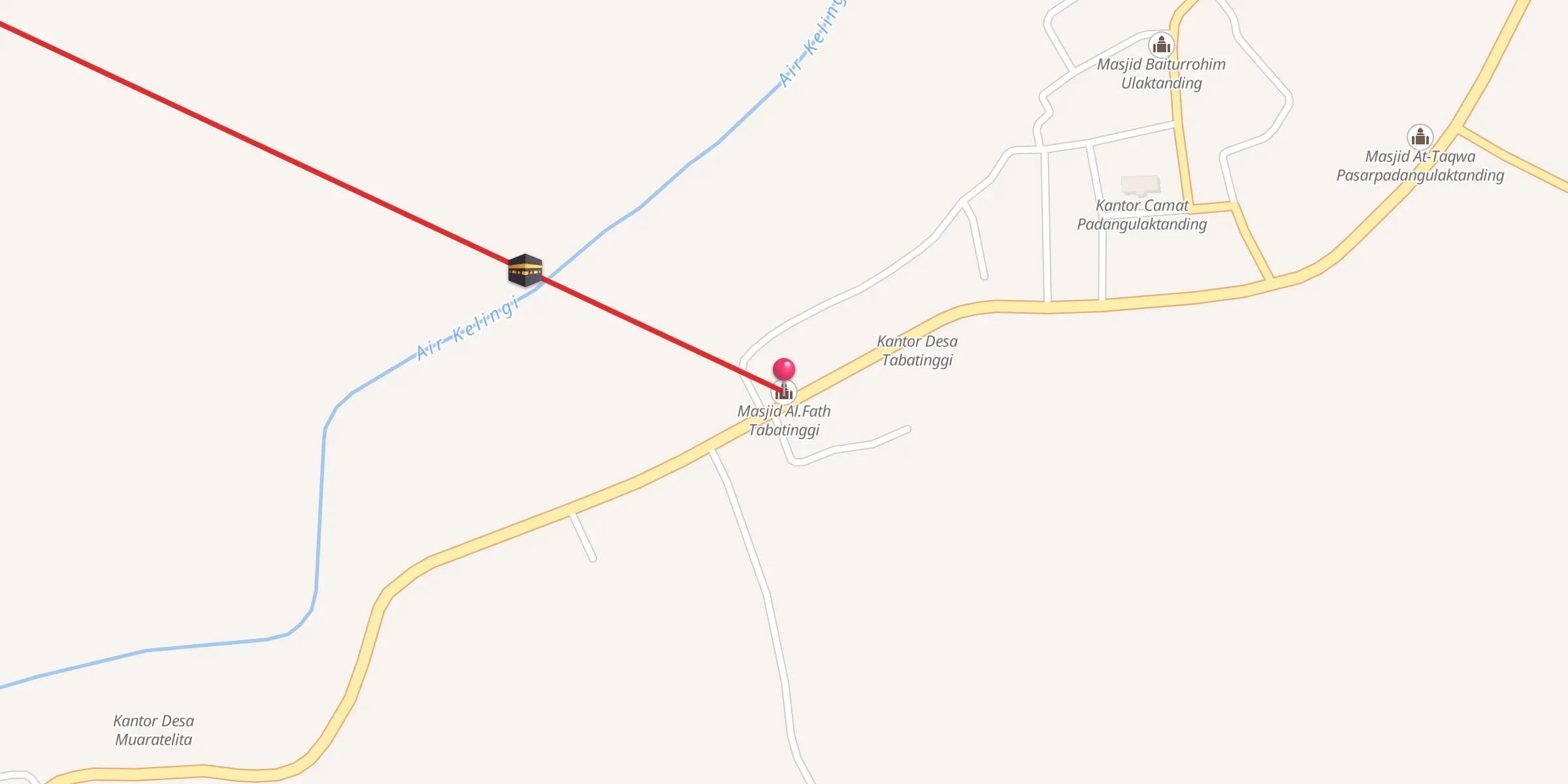 Carte de localisation : Masjid Al.Fath Tabatinggi